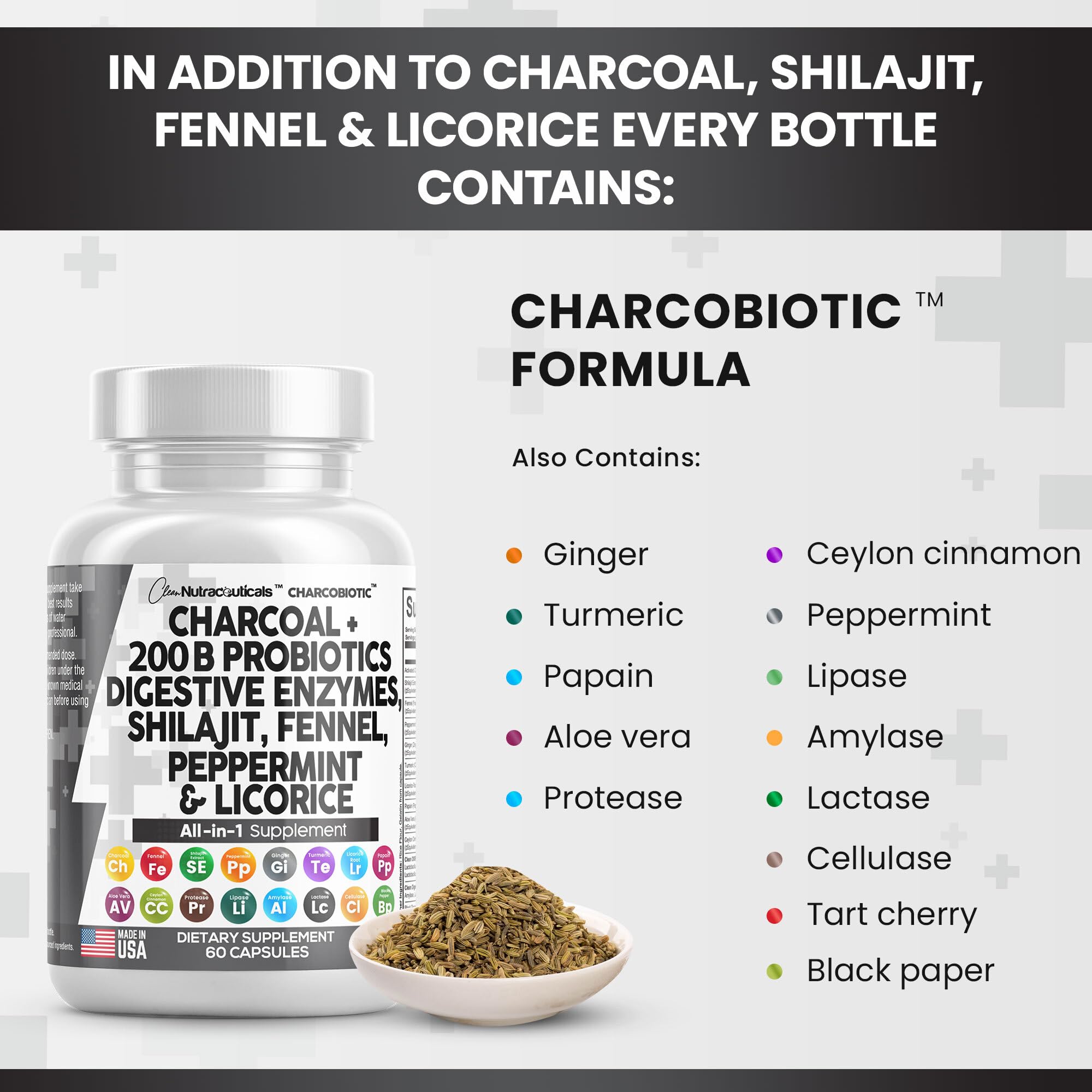 Clean Nutra Activated Charcoal Capsules 1000mg Shilajit 5000mg Pills Clean Nutraceuticals Au supplements