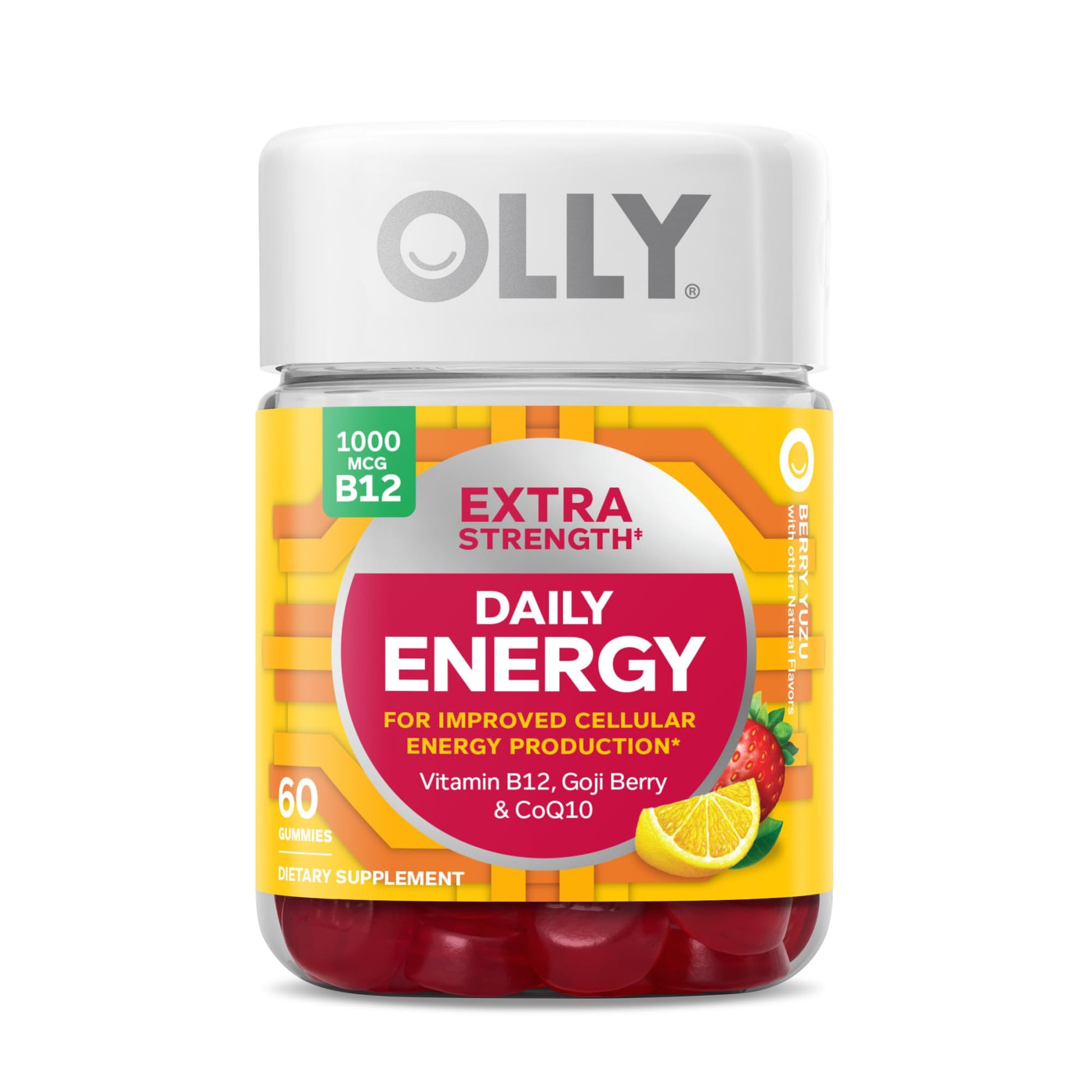 OLLY Extra Strength Daily Energy Gummy, Caffeine Free, 1000mcg Vitamin B12, CoQ10 OLLY Au supplements