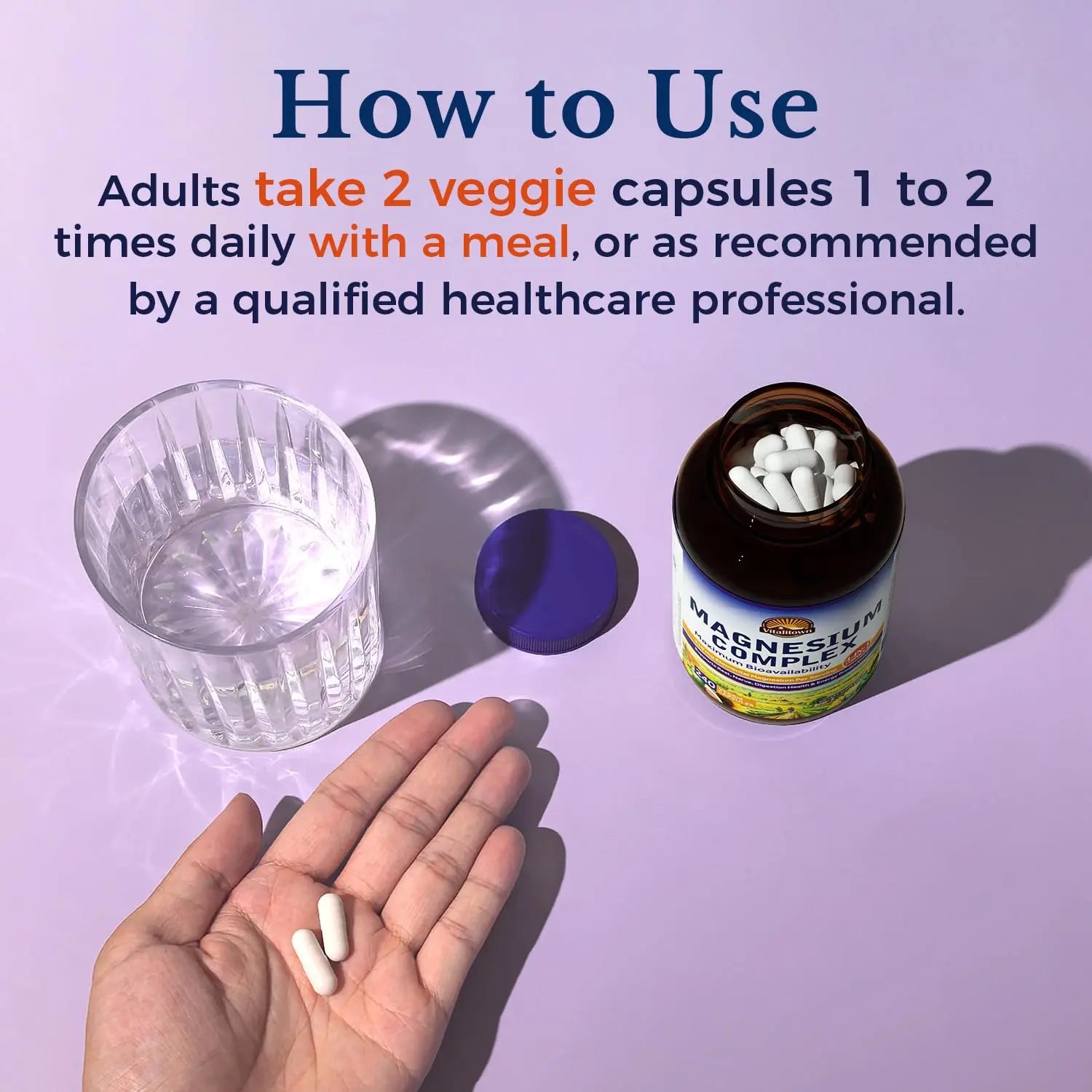 Vitalitown Magnesium Complex | Chelated Easily Absorbed Magnesium Glycinate Citrate Malate | Buffered | 210mg Elemental Mag | Sleep, Nerve, Digestion, Energy | Non-GMO 240 Veg Caps Vitalitown Au supplements