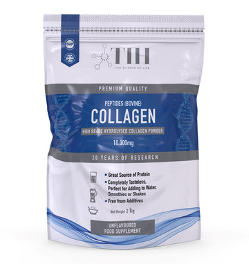 Hydrolysed Collagen Powder (Bovine) - High Protein Grass Fed Unflavoured Peptides The Intelligent Health Au supplements