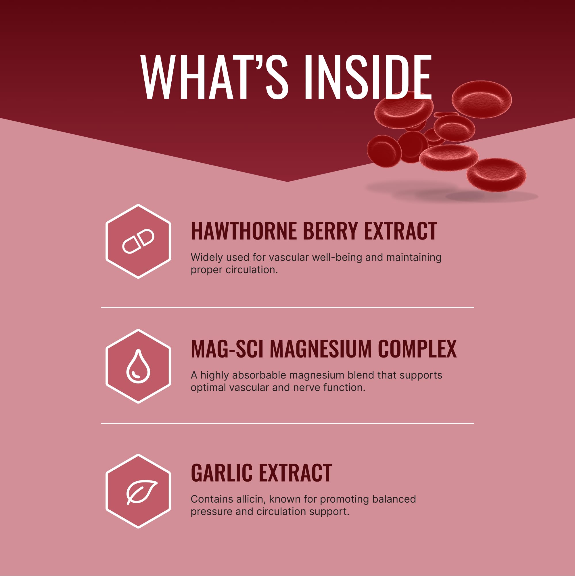 Approved Science Bloodsyl - Supports Blood Flow - Hawthorn Berry, Magnesium, BioPerine - Vegan - 180 Capsules - Pack of 1 Approved Science Au supplements