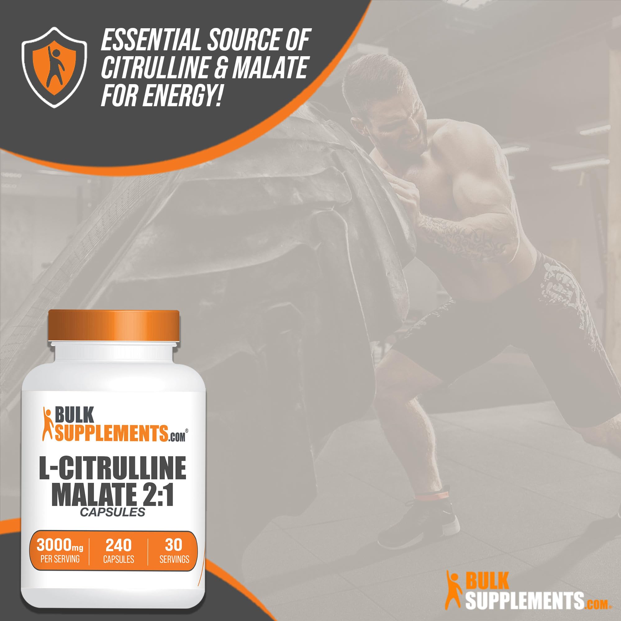 BULKSUPPLEMENTS.COM L-Citrulline Malate Capsules - Citrulline Malate 3000mg BULKSUPPLEMENTS.COM Au supplements