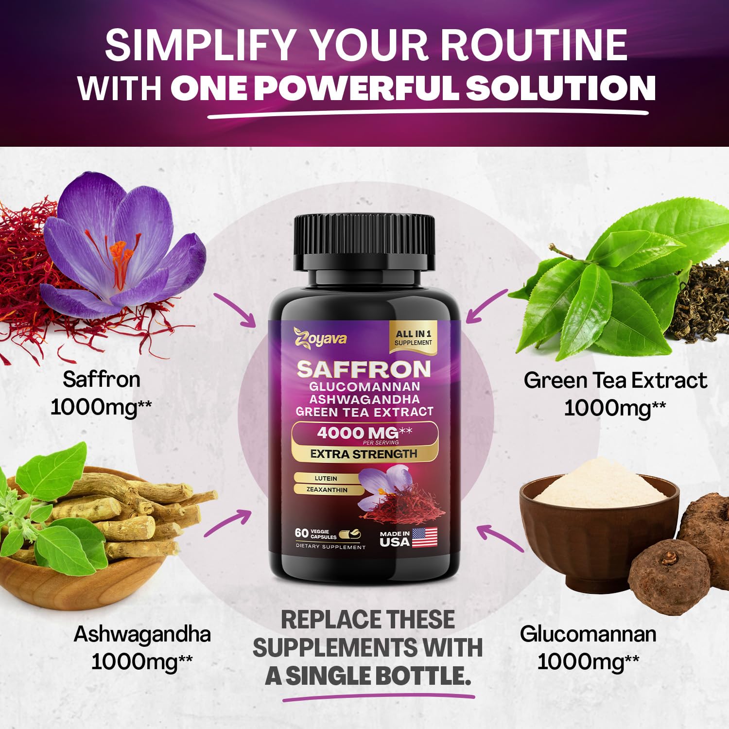 Zoyava Sea Moss 16-in-1 and Saffron 6-in-1 Bundle Zoyava Au supplements
