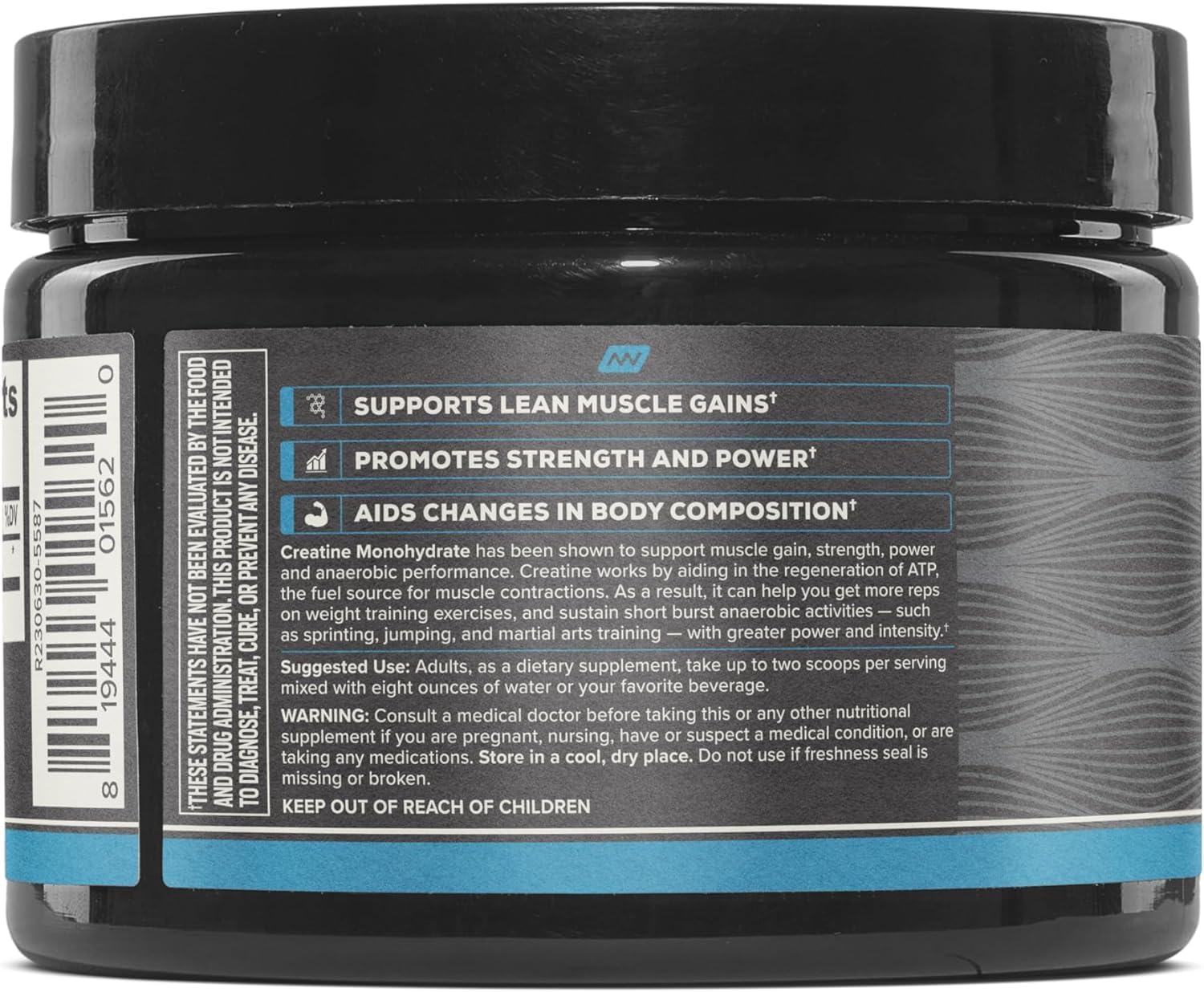ONNIT Creatine Monohydrate Powder, IGEN(TM) Non-GMO Tested 5g Premium Creatine for Muscle Strength, Power and Lean Mass, Supports Brain Health, Brain Cellular Energy, Unflavored, 30 Servings, 5.29 oz ONNIT Au supplements