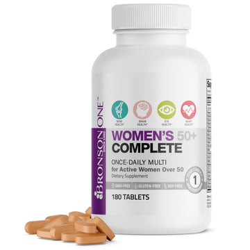 Bronson ONE Daily Women’s 50+ Complete Multivitamin Multimineral, 180 Tablets Bronson Au supplements