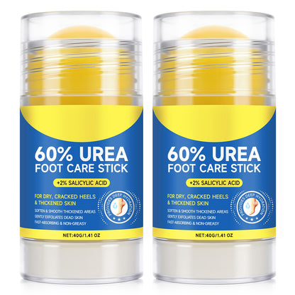 2Pack 60% Urea with 2% Salicylic Acid Urea Foot Care Stick, Foot Cream Moisturizer for Dry Cracked Feet, Knees, Elbows, Hands,Moisturizes and Hydrates the Dry Skin,Callus Remover & Skin Softener QJCWXIAOX buy supplements Au