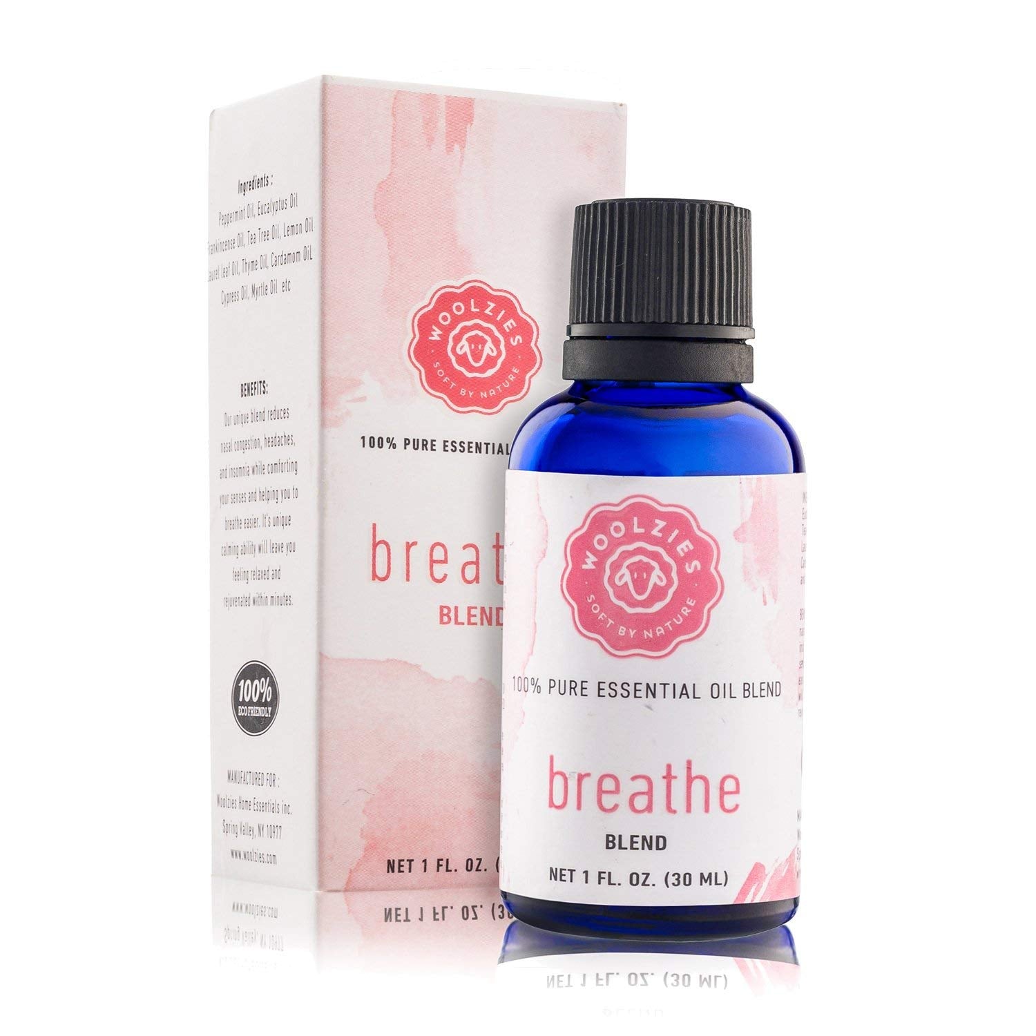 Woolzies Breathe Essential Oil Cold Stopper Blend For Cold, Cough, Congestion, Sinus Relief, Allergy, Headache, Aromatherapy, Scents & Diffuser Woolzies Au supplements