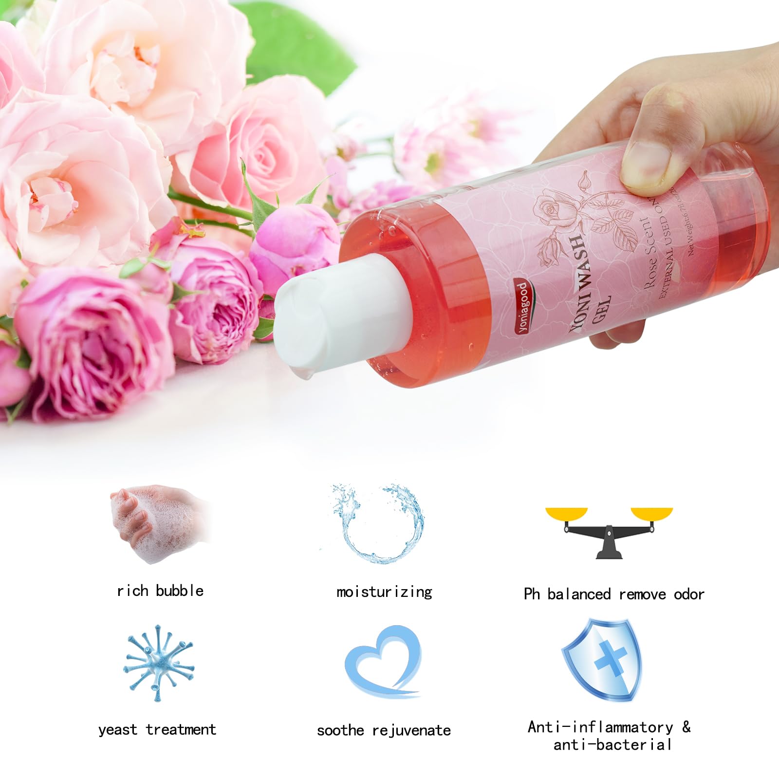 4 pack Yoni Wash Yoni Essential Oil Soap for Women Set, 2 * 30ml Feminine Oil, 6.7 fl.oz Feminine Wash yoniagood Au supplements