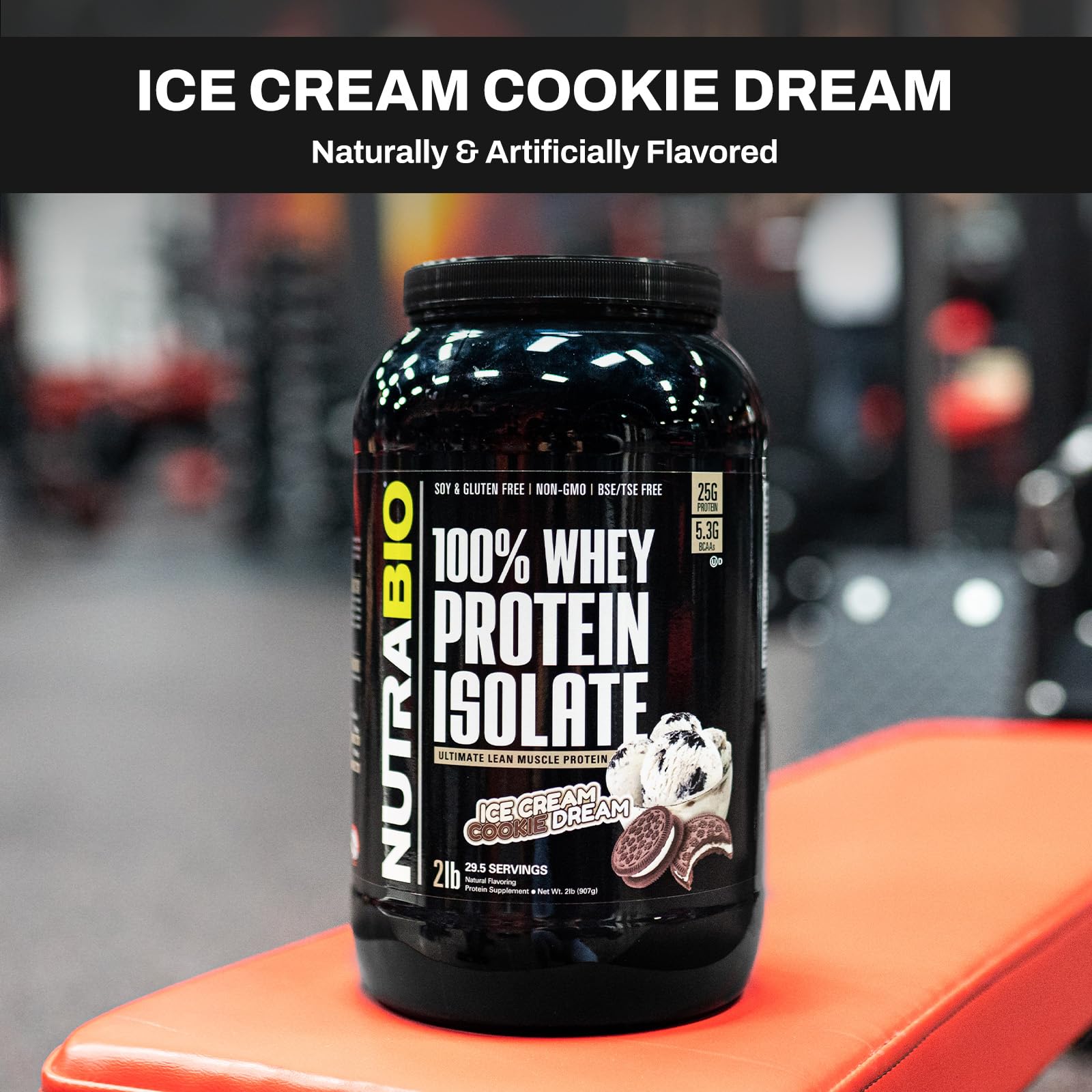 NutraBio Whey Protein Isolate Supplement – 25g of Protein Per Scoop with Complete NutraBio Au supplements
