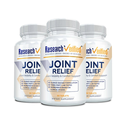 Research Verified Joint Support - Glucosamine, MSM, Turmeric, Boswellia, BioPerine - Vegan - 270 Capsules - 3 Month Supply Research VerifiedAU supplements