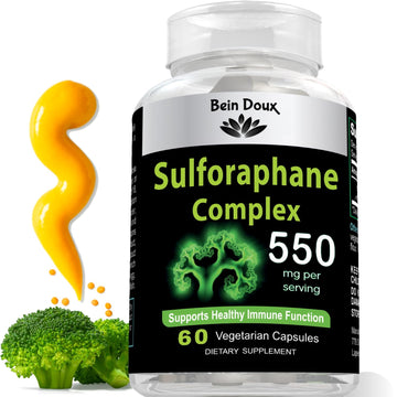 550mg Sulforaphane Supplement with Glucoraphanin and Myrosinase | Broccoli Supplemen BEIN DOUX Au supplements