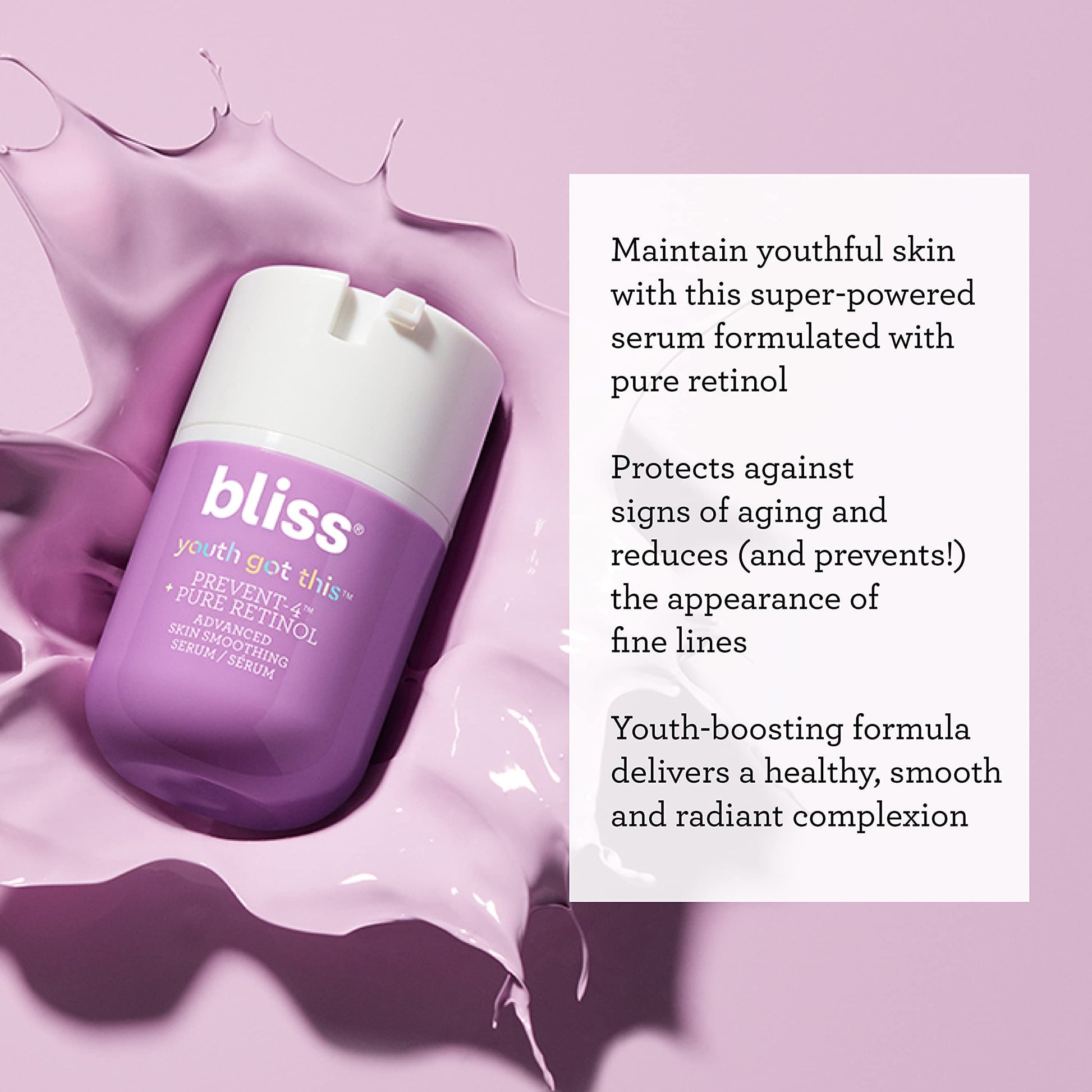 Bliss Youth Got This™ Prevent-4™ + Pure Retinol - 0.67 Fl Oz - Advanced Skin Bliss Au supplements