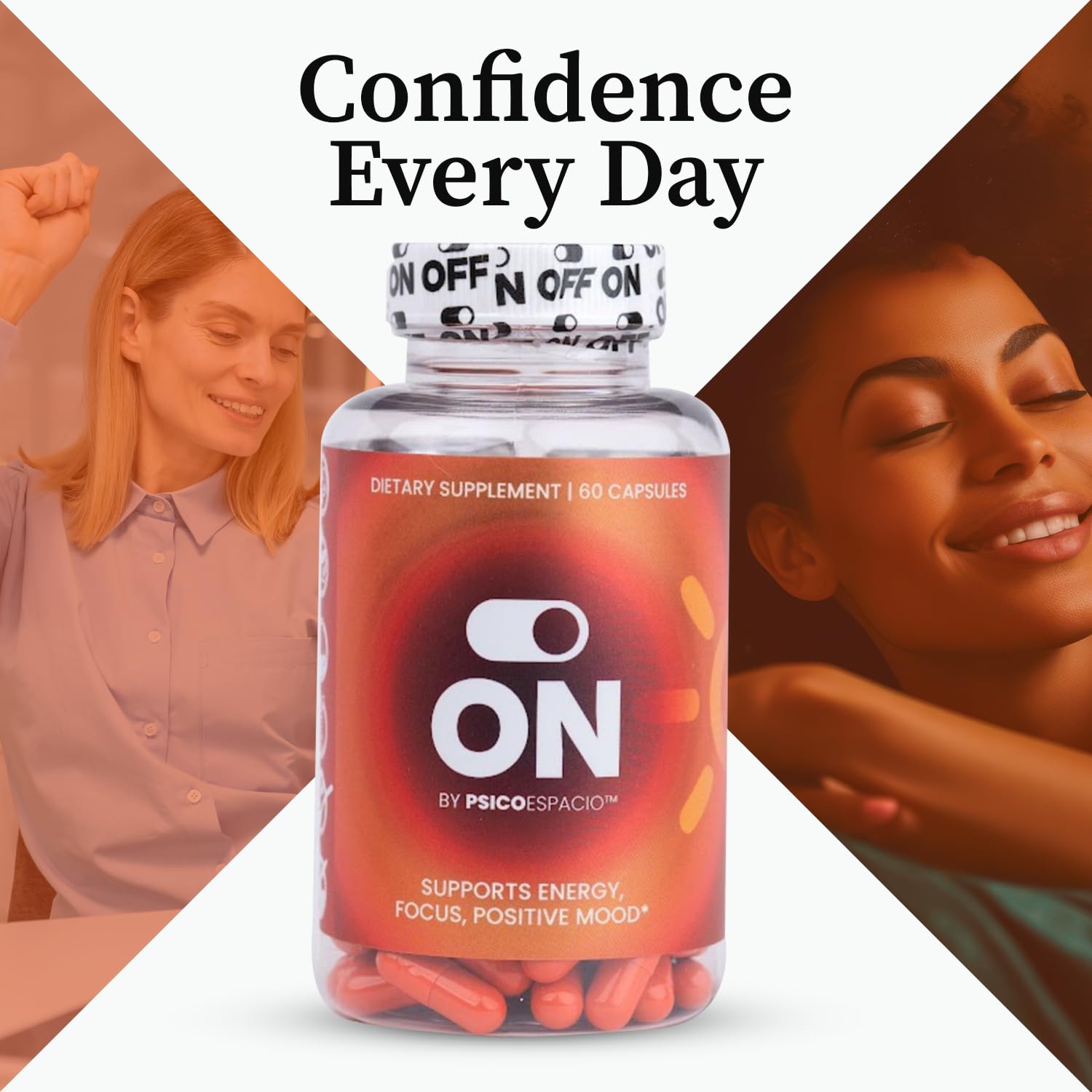 PSICÓESPACIO ON & Off Day & Night Supplement Bundle – Natural Energy with Ashwagandha + Sleep Aid with Melatonin & L-Theanine for Adults, Focus, Relaxation & Mood Support, 60 Count Each OFF BY PSICOESPACIO Au supplements