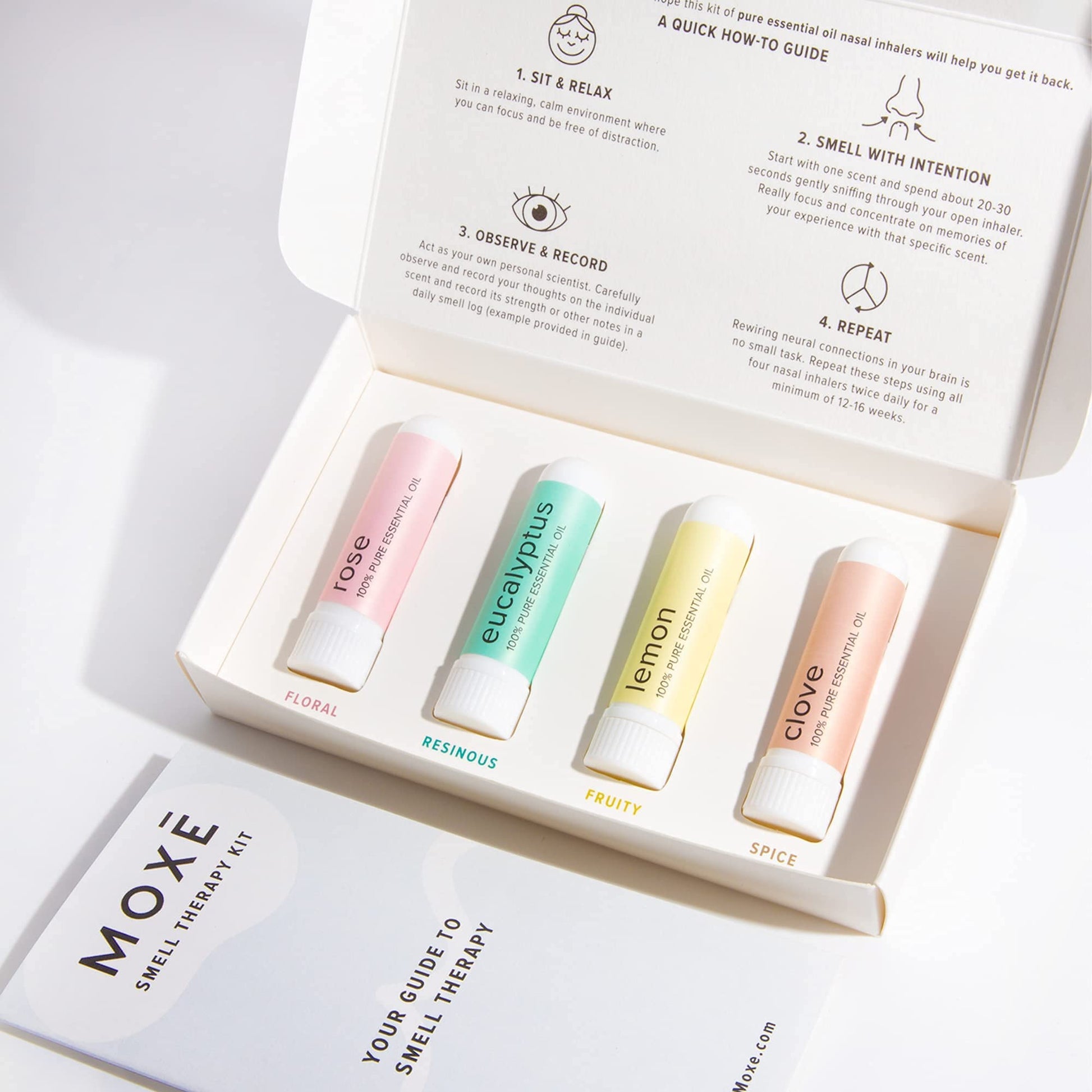 MOXĒ Smell Training Kit, Made in USA, 4 Essential Oils, Olfactory Regeneration, Helps Restore Sense MOXE Au supplements