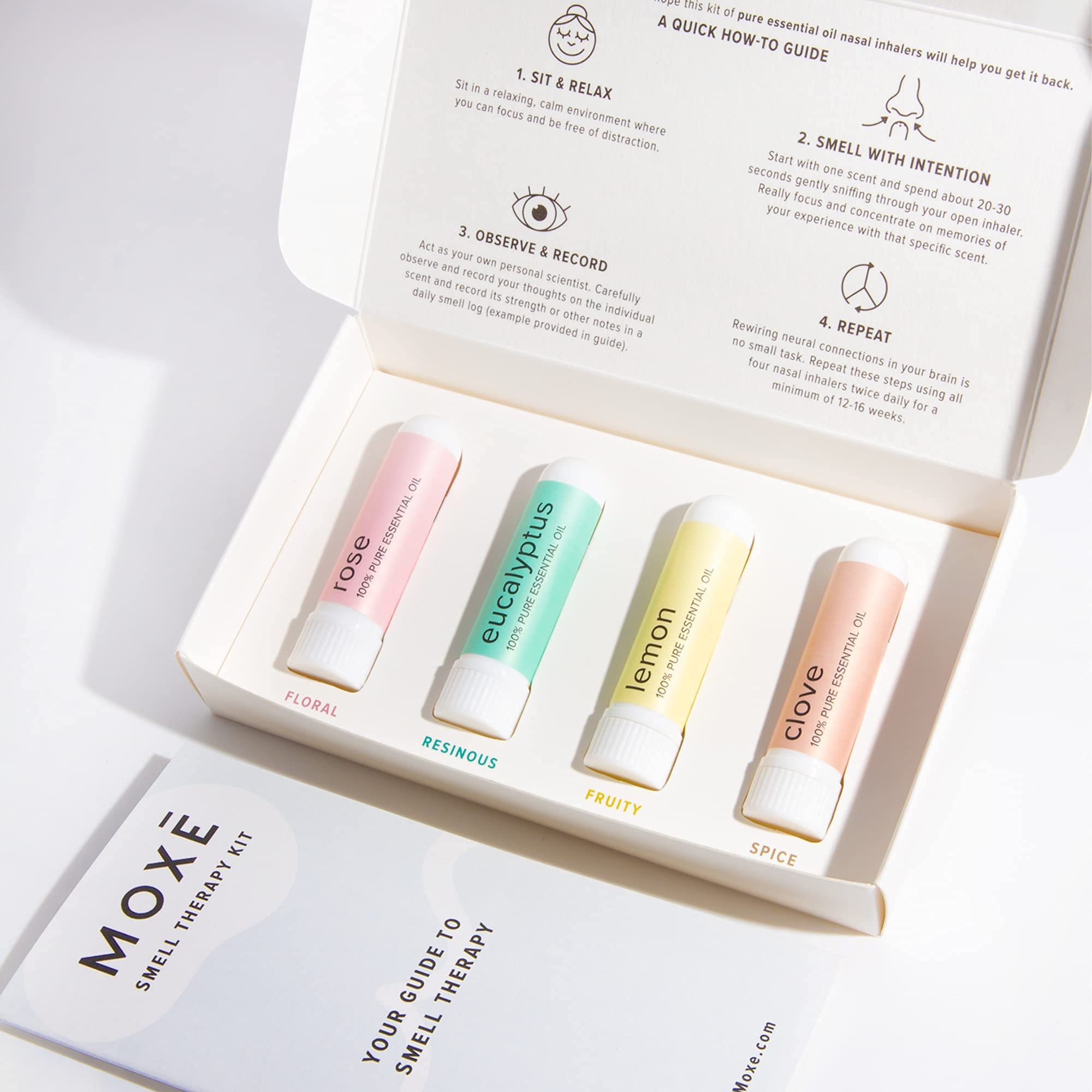 MOXĒ Smell Training Kit, Made in USA, 4 Essential Oils, Olfactory Regeneration, Helps Restore Sense MOXE Au supplements