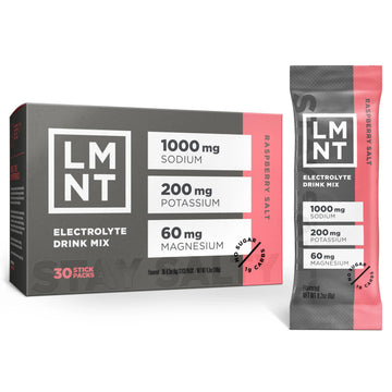 LMNT Zero Sugar Electrolytes - Raspberry Salt | Drink Mix | 30-Count Drink LMNT Au supplements