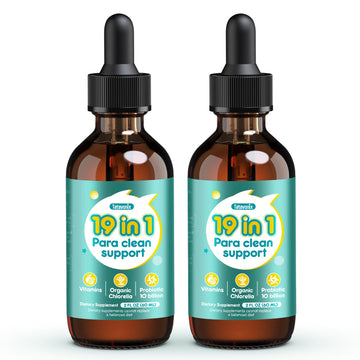 Tatavonix 19 in 1 Herbal Gut Cleanse Drops – Wormwood, Black Walnut, Chlorella 250mg, 10B Probiotics, Clove & Oregano – Liquid Detox Support for Adults & Kids, Alcohol-Free, 4oz Tatavonix Au supplements