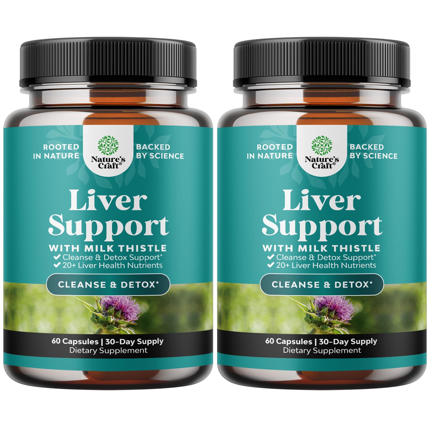 Liver Cleanse Detox & Repair Formula - Herbal Liver Support Supplement Natures Craft Au supplements