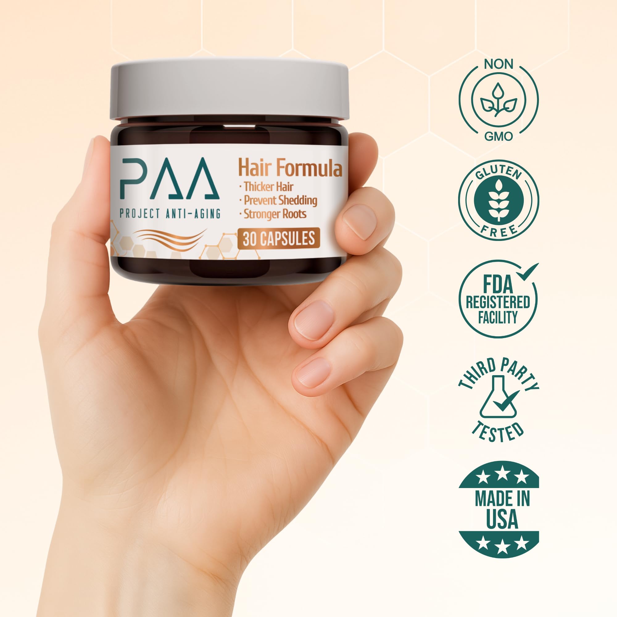 Project Anti-Aging Menopause Hair Don’t Care – Hair Growth Vitamins for Women 40+ to Support Thinning, Volume, Skin & Nails – Nutrient-Rich Supplement for Stronger, Fuller – Visible Results Project Anti-Aging Au supplements