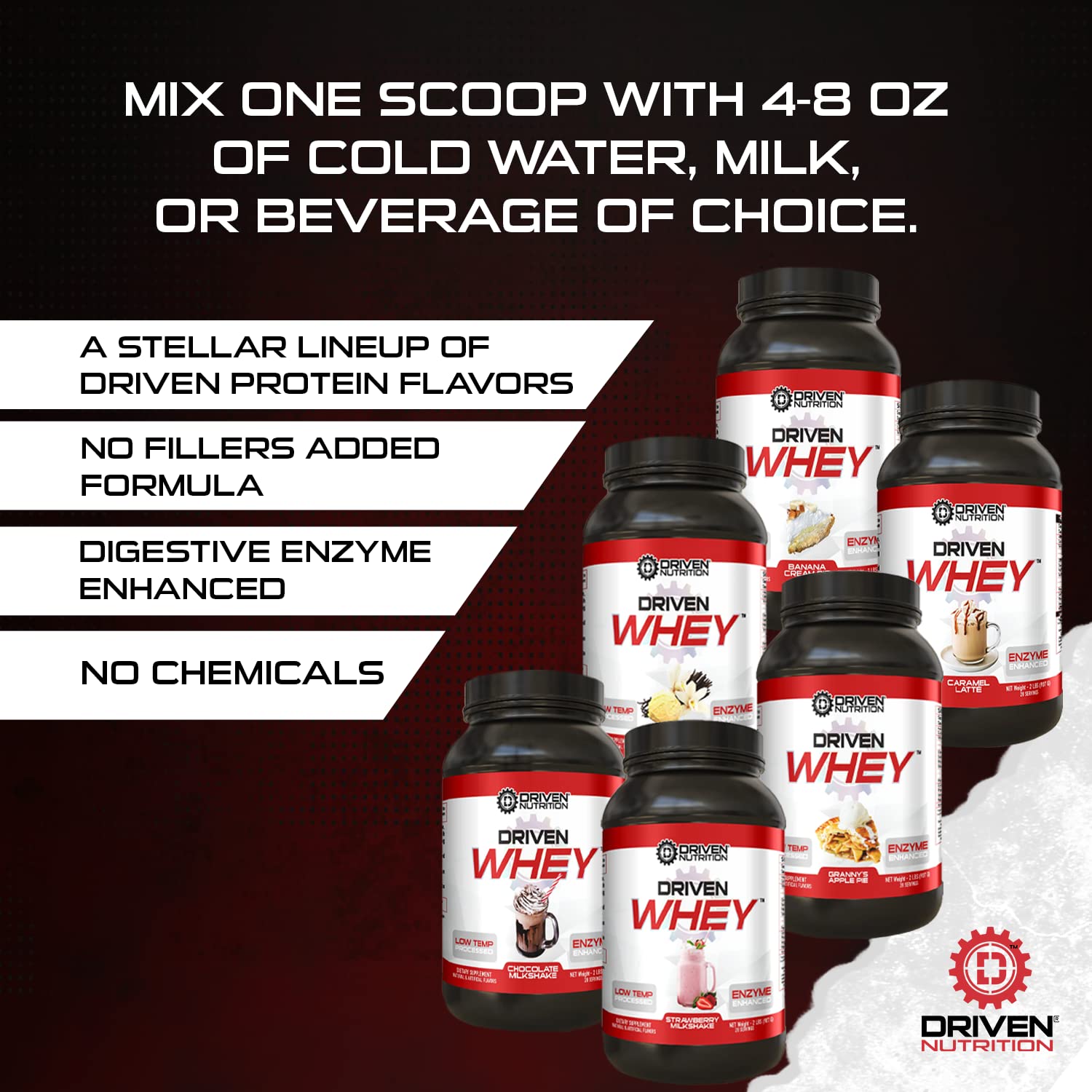 Driven WHEY- Grass Fed Whey Protein Powder: Delicious, Clean Protein Shake- Improve Driven Nutrition Au supplements