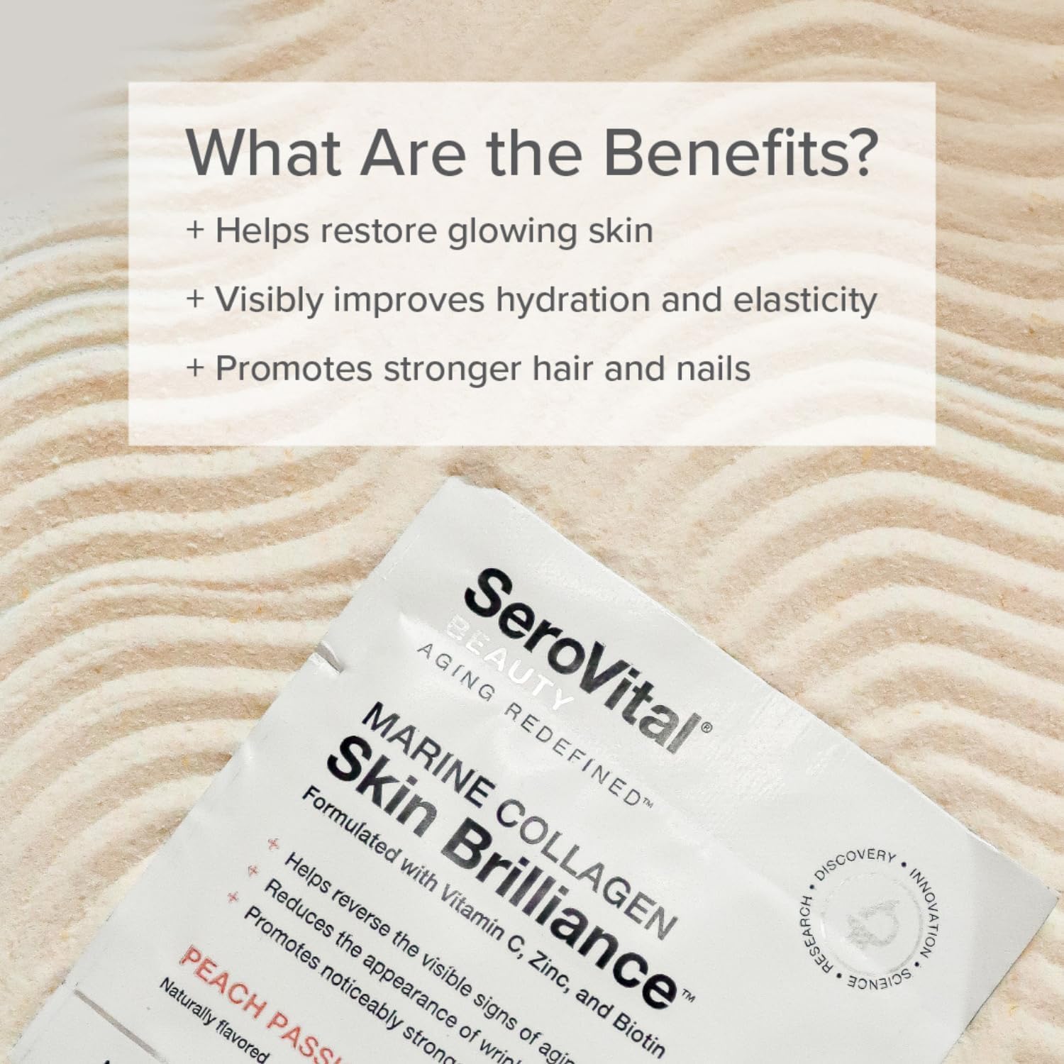 Serovital Skin Brilliance Marine Collagen – Hydrolyzed Marine Collagen Peptides Serovital Au supplements