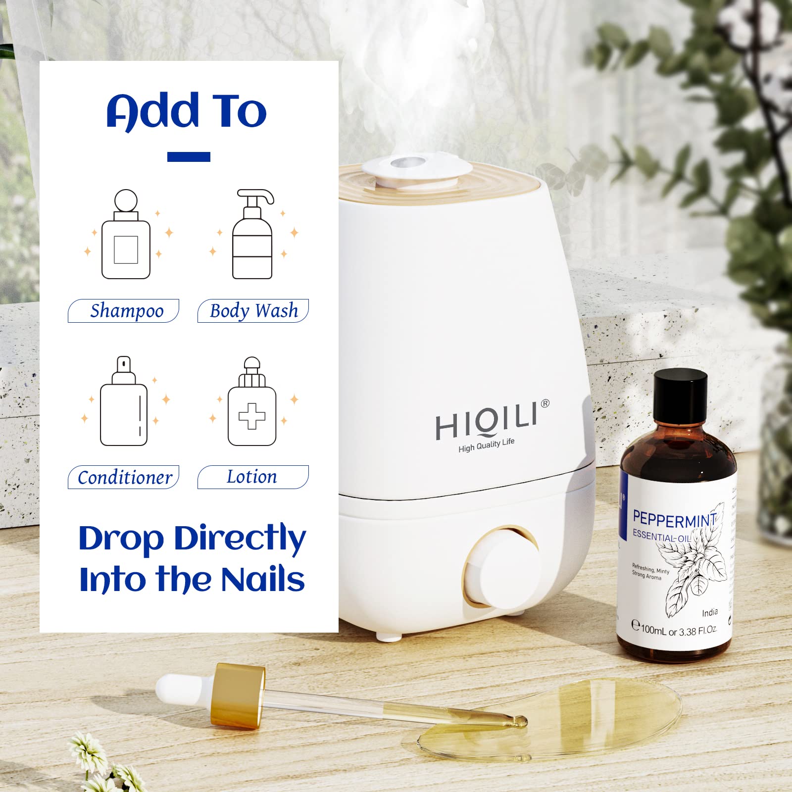 HIQILI Peppermint Oil 100ML, 100% Pure Peppermint Essential Oil Natural for Diffuser HIQILI Au supplements