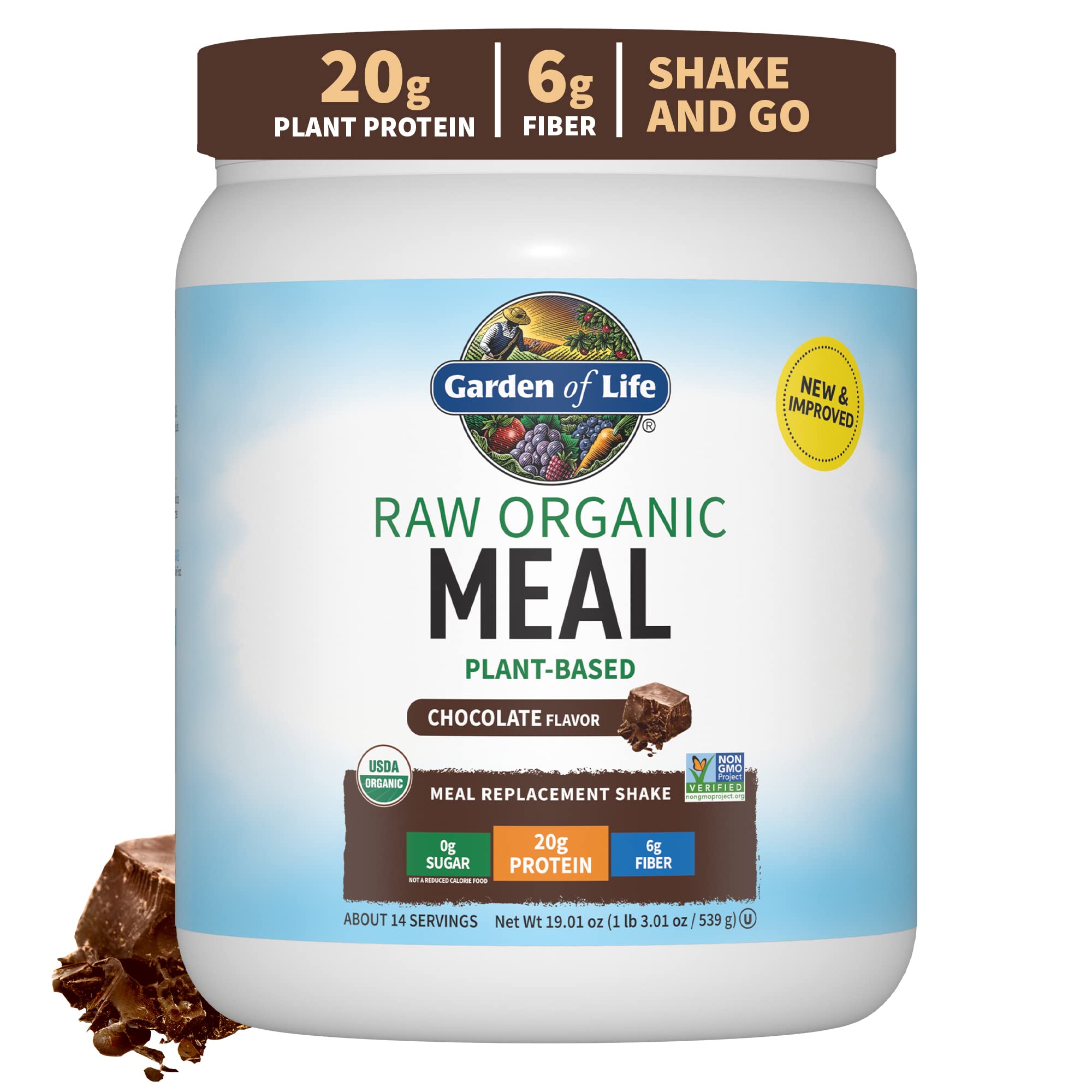 Garden of Life Vegan Protein Powder - Raw Organic Meal Replacement Shakes Garden of Life Au supplements