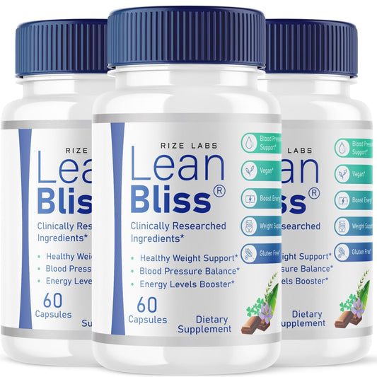 (3 Pack) Lean Bliss Weight Loss Pills, Lean Bliss Fat Burning Formula, LeanBliss Advanced rize labsAU supplements