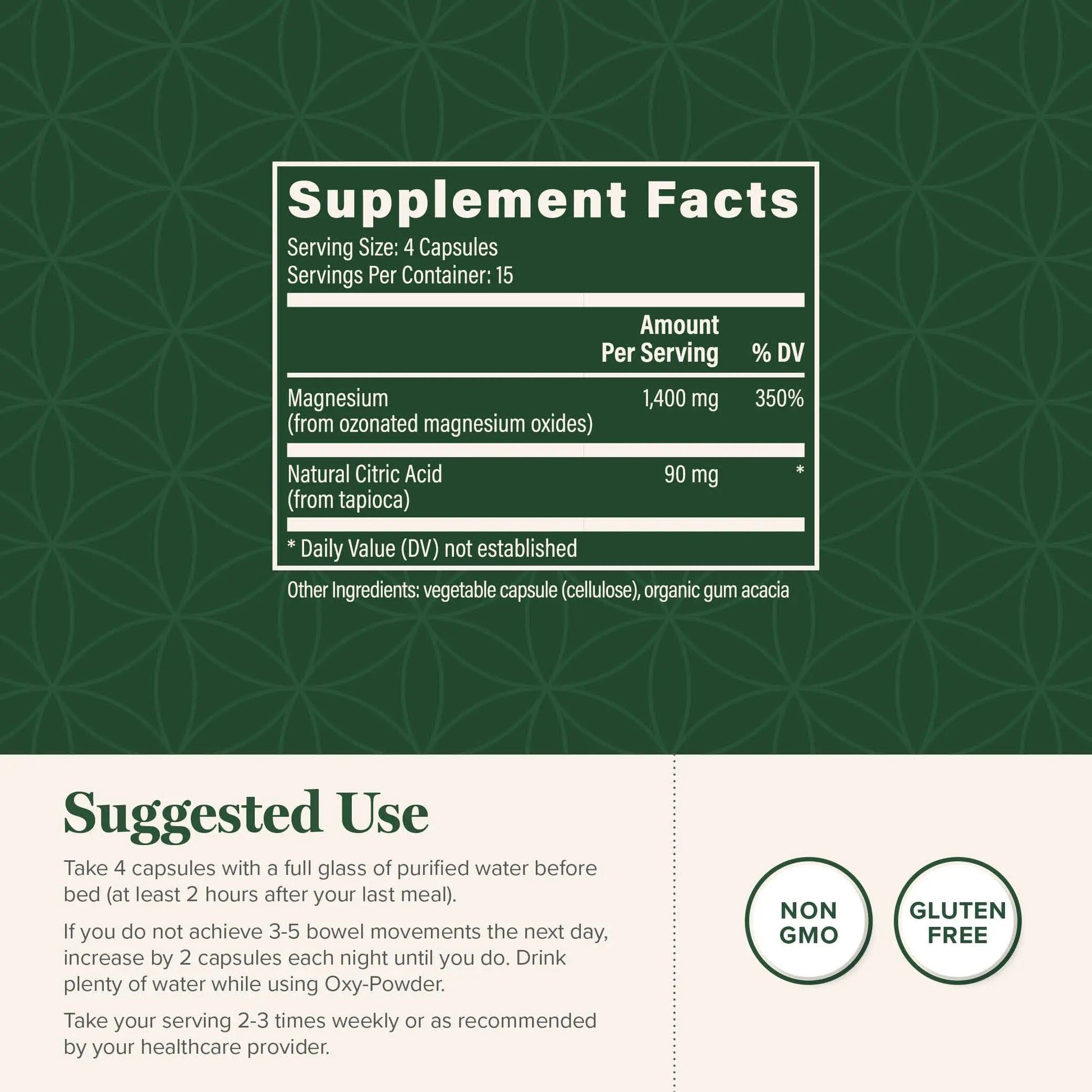 Global Healing Oxy-Powder Colon Cleanse, Constipation Relief for Women & Men, Magnesium Oxide Colon Cleanser & Detox for Weight Loss, Gut Cleanse Detox for Women and Men Global Healing Center Au supplements