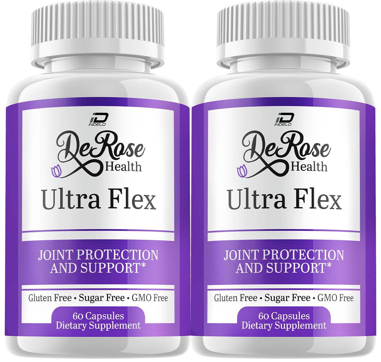 Indelo Ultra Flex Derose Health Capsules, Joint Support Supplement, Ultra Flex Natural Joint Health Formula, Derose Health Pills for Joint Wellness Mobility, UltraFlex Reviews (2 Pack - 120 Capsules) Indelo Au supplements