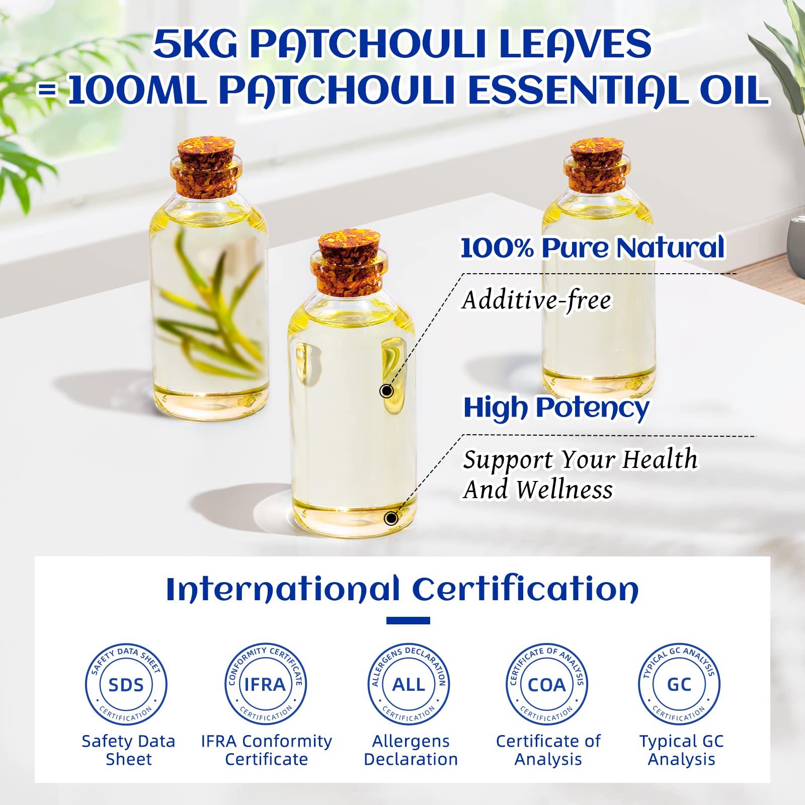 HIQILI Patchouli Essential Oil 100ML, Pure Natural, for Perfume Making, Diffuser and Skin HIQILI Au supplements