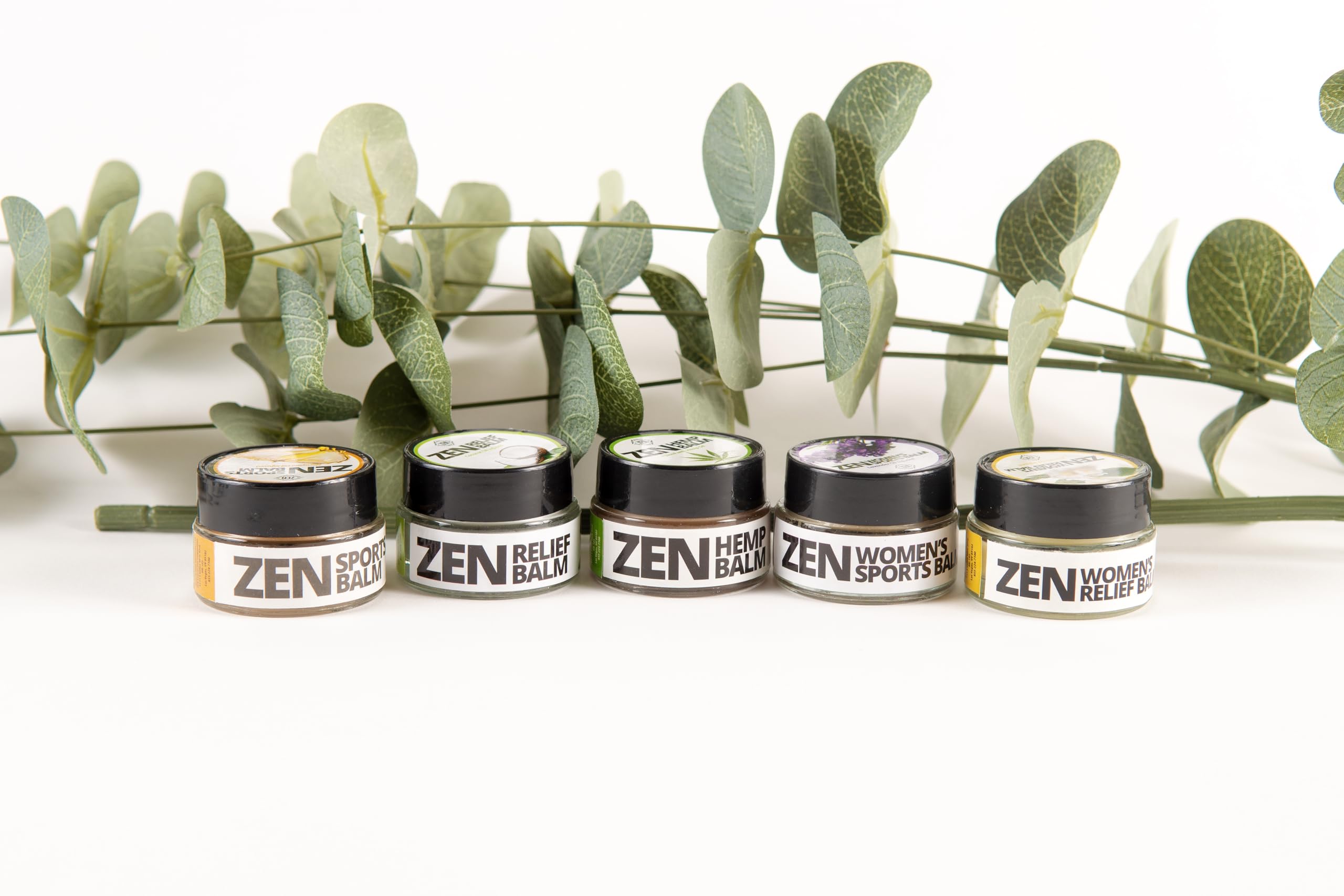 ZEN Variety Pack – Plant-Based Topical Balm Collection – Includes Relief, Sports, Women’s Sports, Women’s Relief & Hemp – 0.7 oz Each – #TrustedByLegends ZEN Au supplements