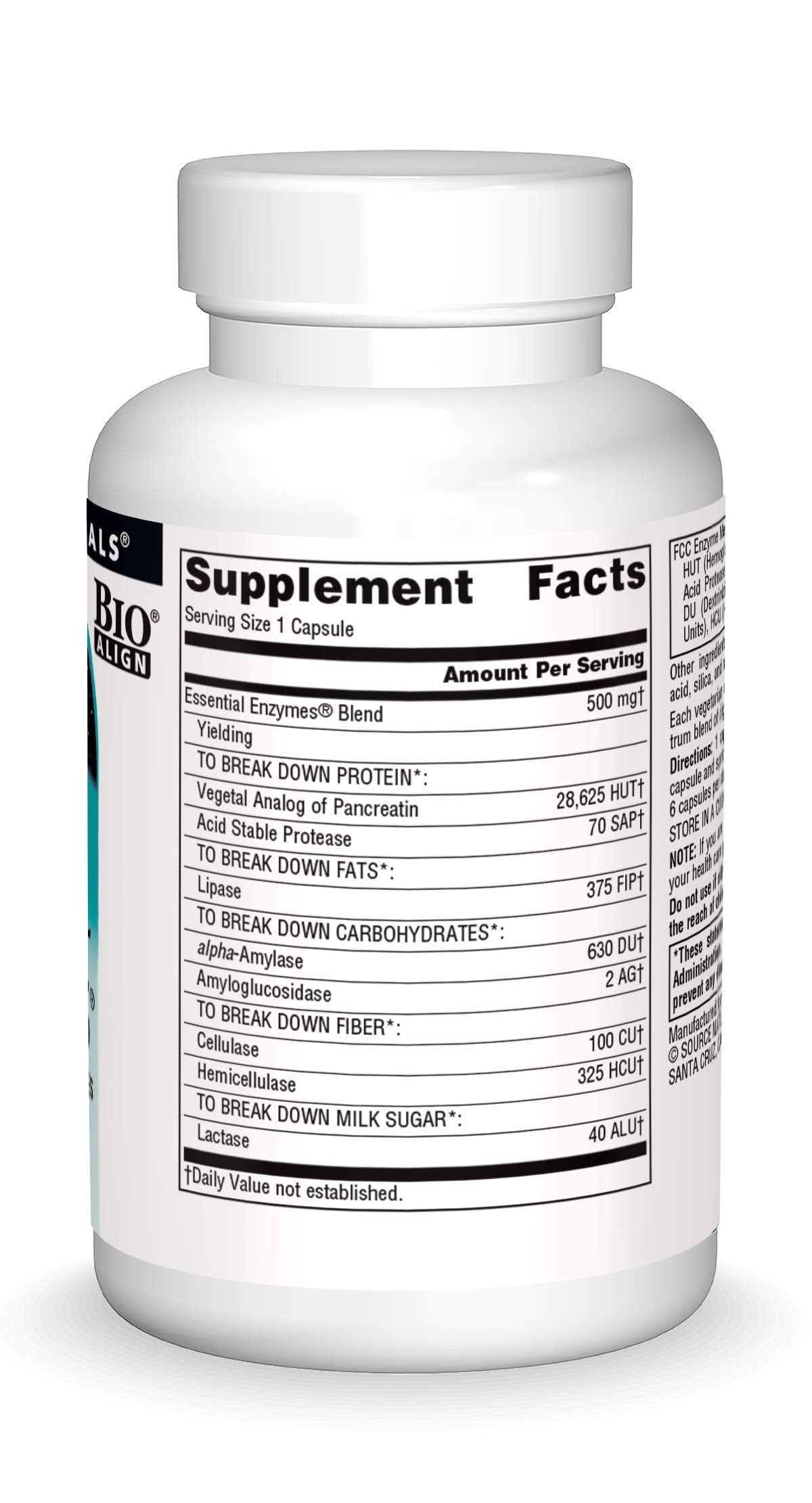 Source Naturals Essential Enzymes 500mg Bio-Aligned Multiple Enzyme Source Naturals Au supplements