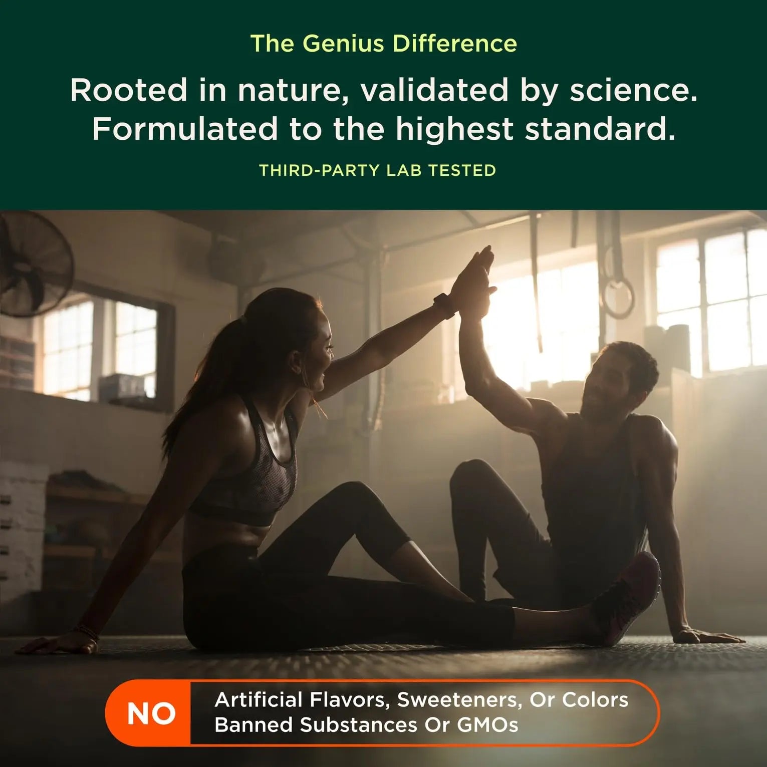 Genius L-Arginine Nitric Oxide Powder - Fermented L- Arginine Nutritional Supplements & Nitric Oxide Booster - Pre Workout, Natural Muscle Builder - 30 Servings, Lemon The Genius Brand Au supplements