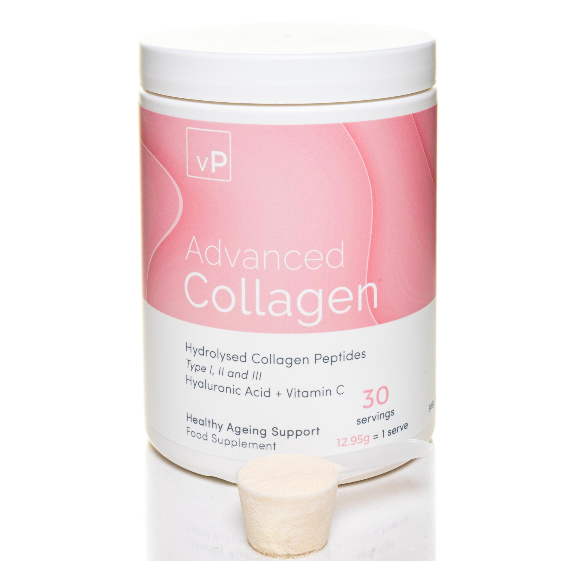 Advanced Collagen with Hyaluronic Acid - 12.95g x 30 Servings - Type 1 2 3 vP Vitality Pro Au supplements