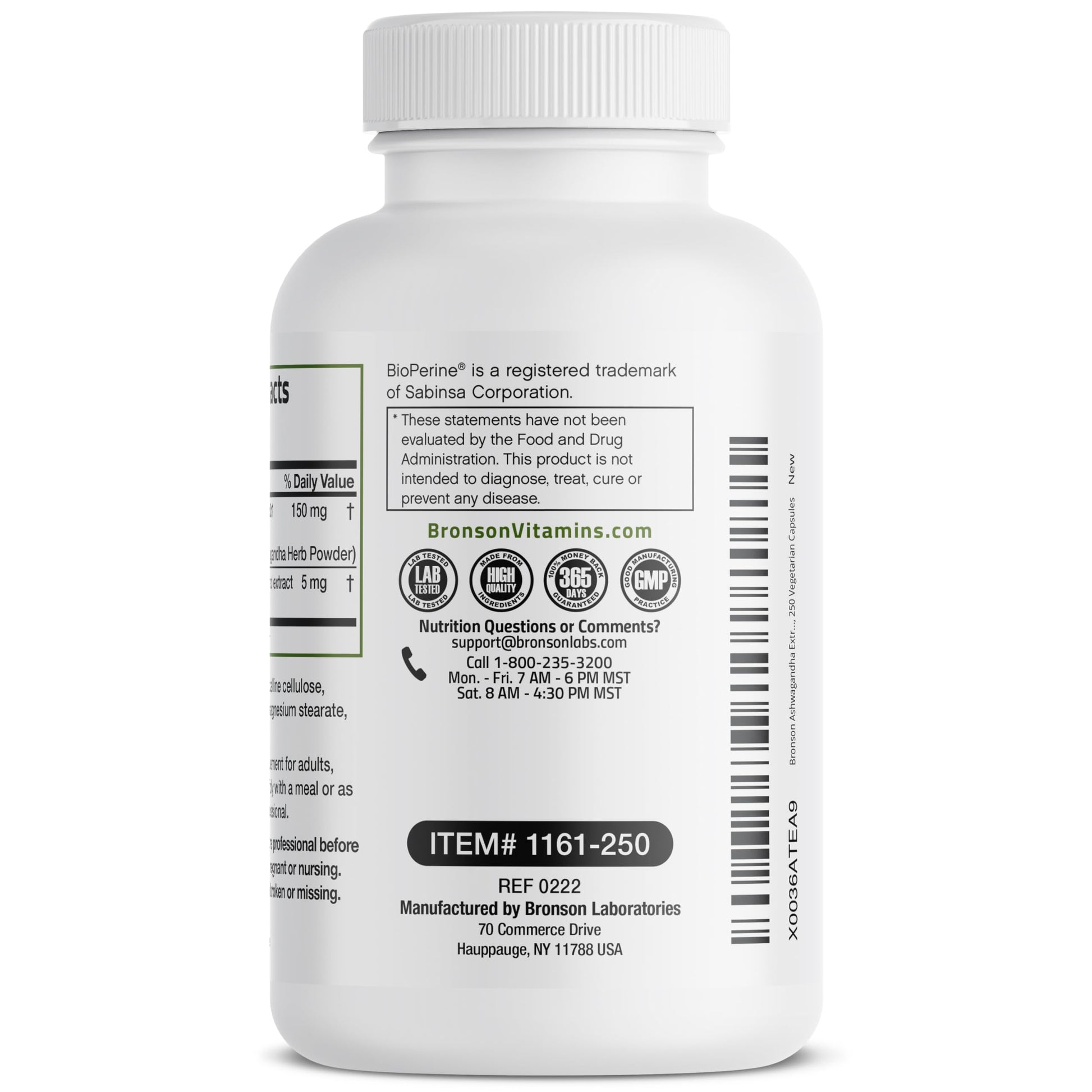 Bronson Ashwagandha Extra Strength 3000 mg Stress & Mood Support with BioPerine Bronson Au supplements