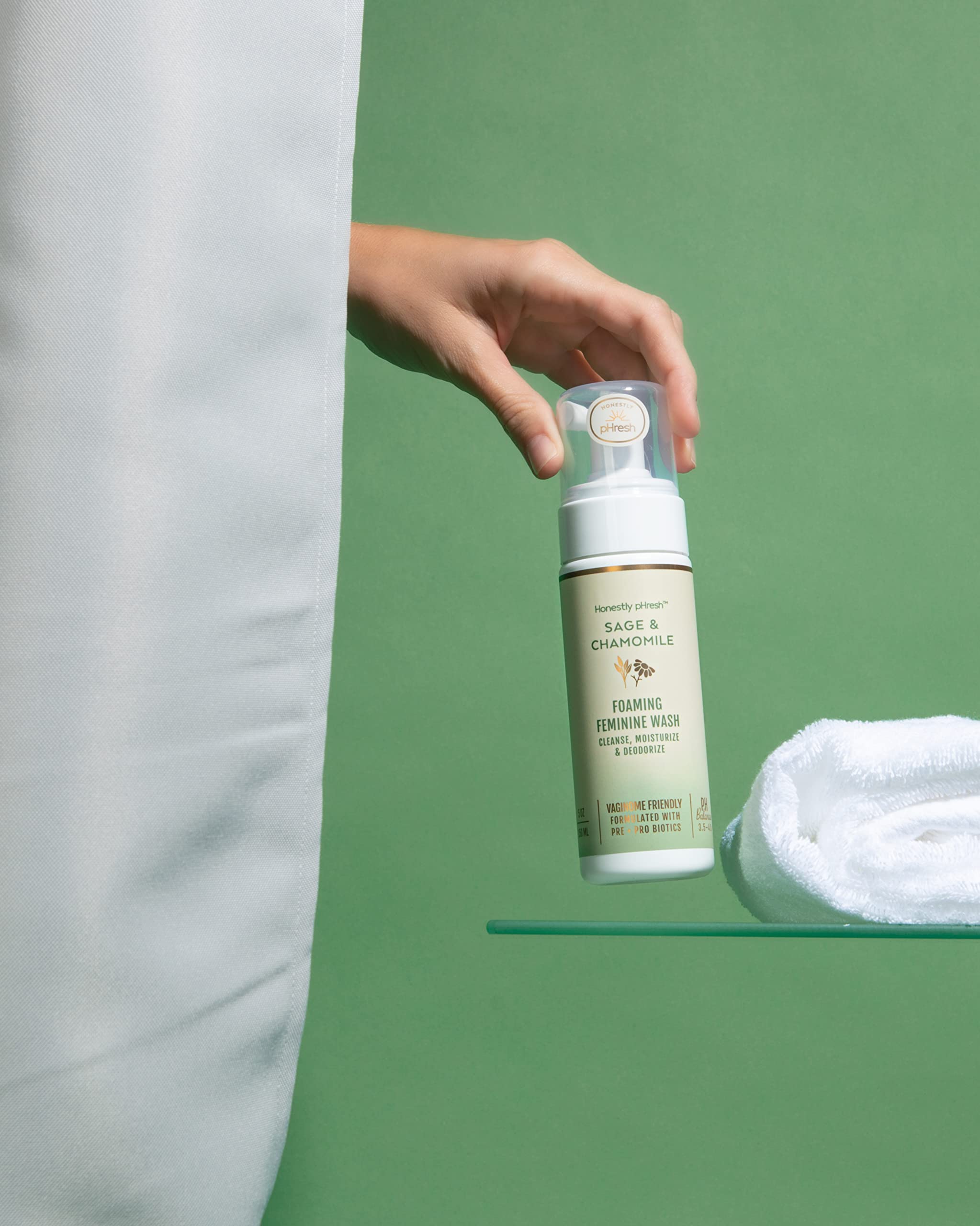 Honestly pHresh Natural Prebiotic & Probiotic Foaming Feminine Wash, pH Balanced with Essential Minerals Honestly pHresh Au supplements