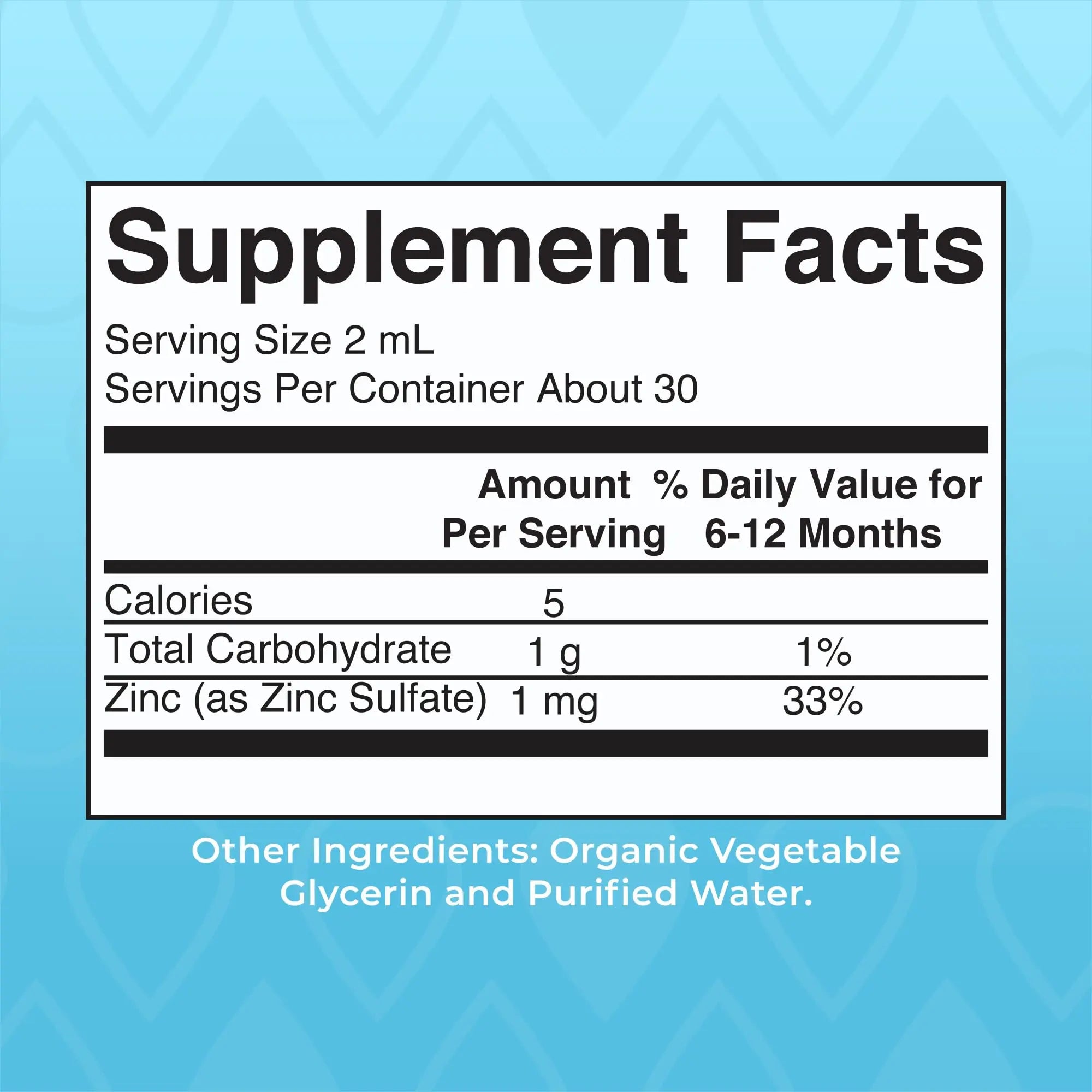 MaryRuth Organics Organic Infant Ionic Zinc Liquid Drops | Zinc Sulfate for Immune Support | Organic Glycerin | Antioxidant | Vegan | Formulated for Babies Ages 6-12 Months | 1 Month Supply | 2 Fl Oz MARYRUTH'S Au supplements