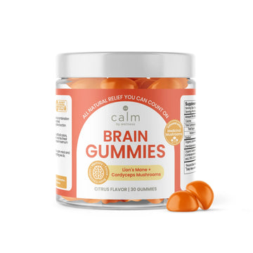 Calm by Wellness Lion’s Mane Gummies for Adults – Vegan Mushroom Gummies with Lion’s Mane & Cordyceps for Brain Support, Memory & Focus, Immune Boost – Citrus Flavor, 30 Count Calm by Wellness Au supplements