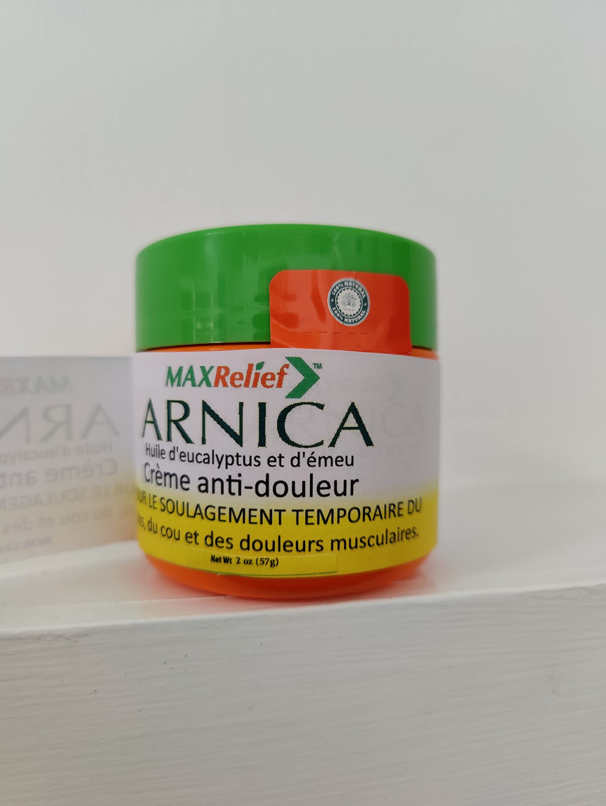 MaxRelief Arnica Montana Pain Cream - Advanced Formula for Deep Relief - Soothe Knee, Joint & Muscle Pain - Reduce Swelling, Joint Inflammation Fibromyalgia & Plantar Fasciitis Relief - Emu Oil 2oz MaxRelief Au supplements