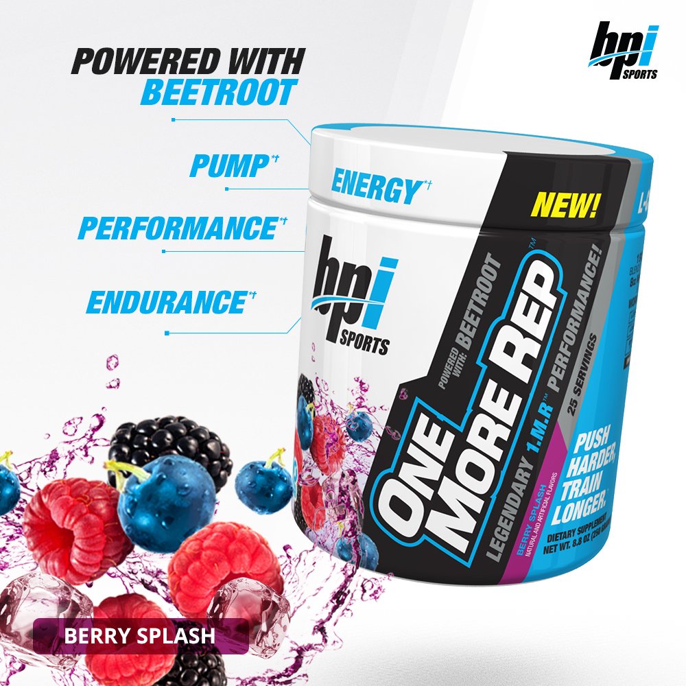 BPI Sports One More Rep Pre-Workout Powder - Increase Energy and Stamina - Intense BPI Sports Au supplements