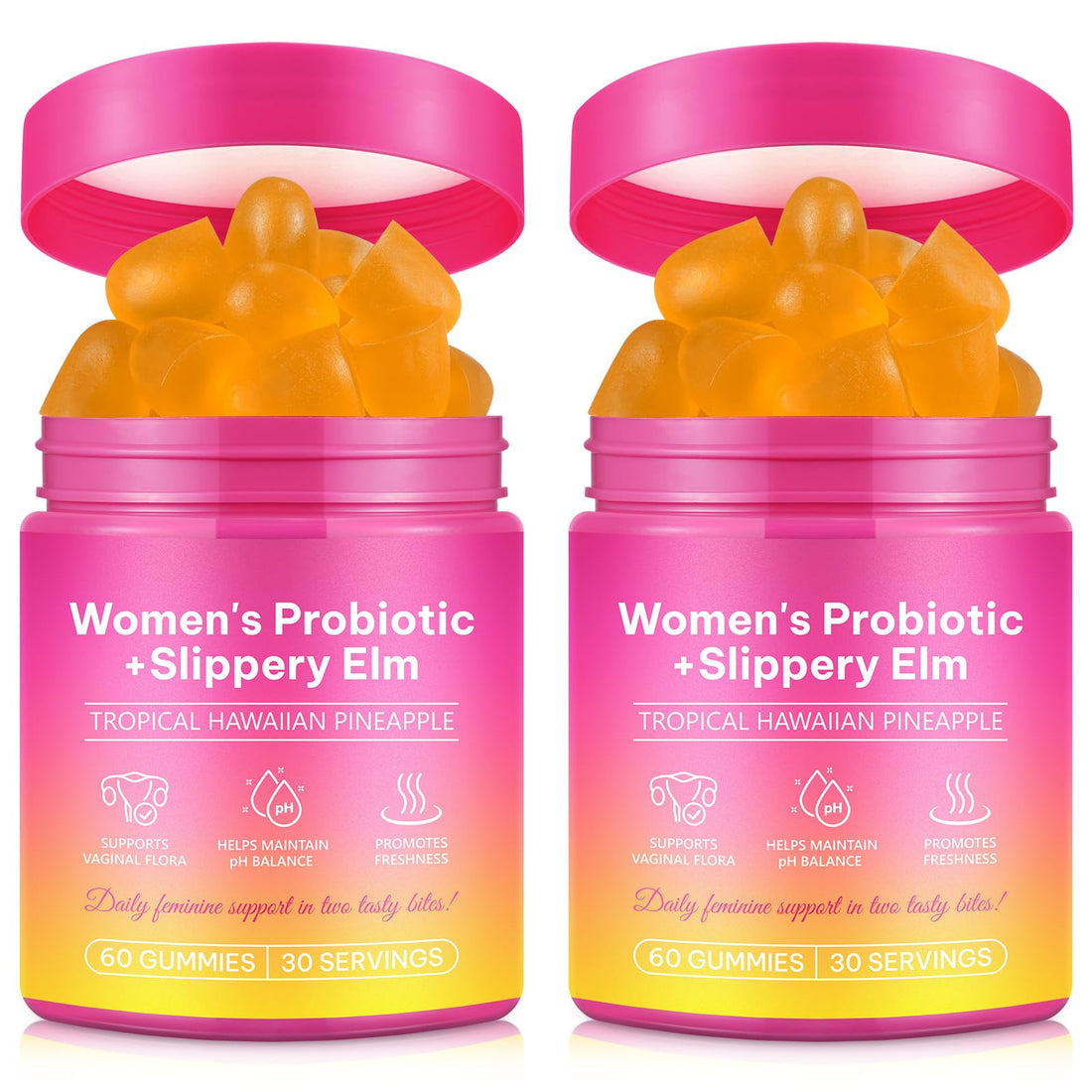 Beyxdu Probiotics for Women Gummies with Slippery Elm Feminine Balance Gummies for Women Vaginal Probiotics with Prebiotics & Lactobacillus Probiotic Blend Vaginal Odor & Vaginal Flora 120Gummy Beyxdu Au supplements