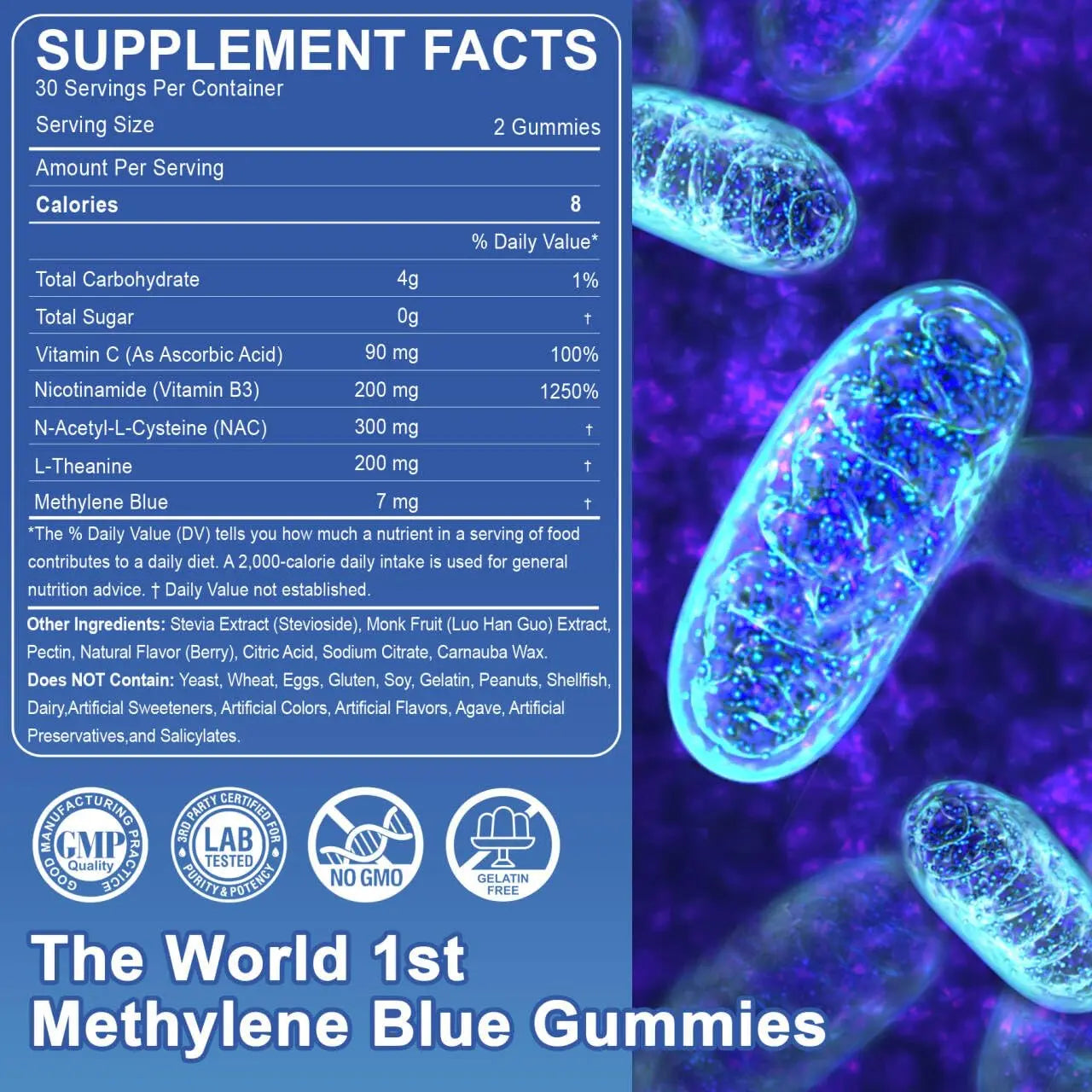 LILICARE Mens Multivitamins Gummies + Methylene Blue Gummies for Human LILICARE Au supplements