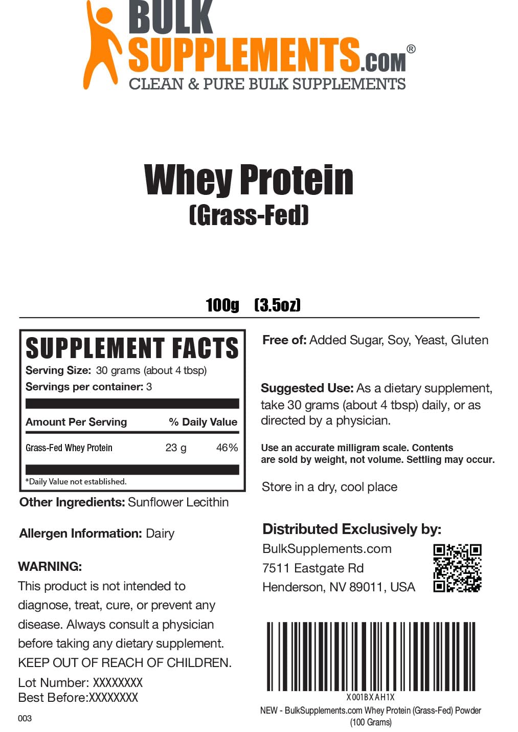 BULKSUPPLEMENTS.COM Grass Fed Whey Protein Powder - Unflavored Whey Protein BULKSUPPLEMENTS.COM Au supplements