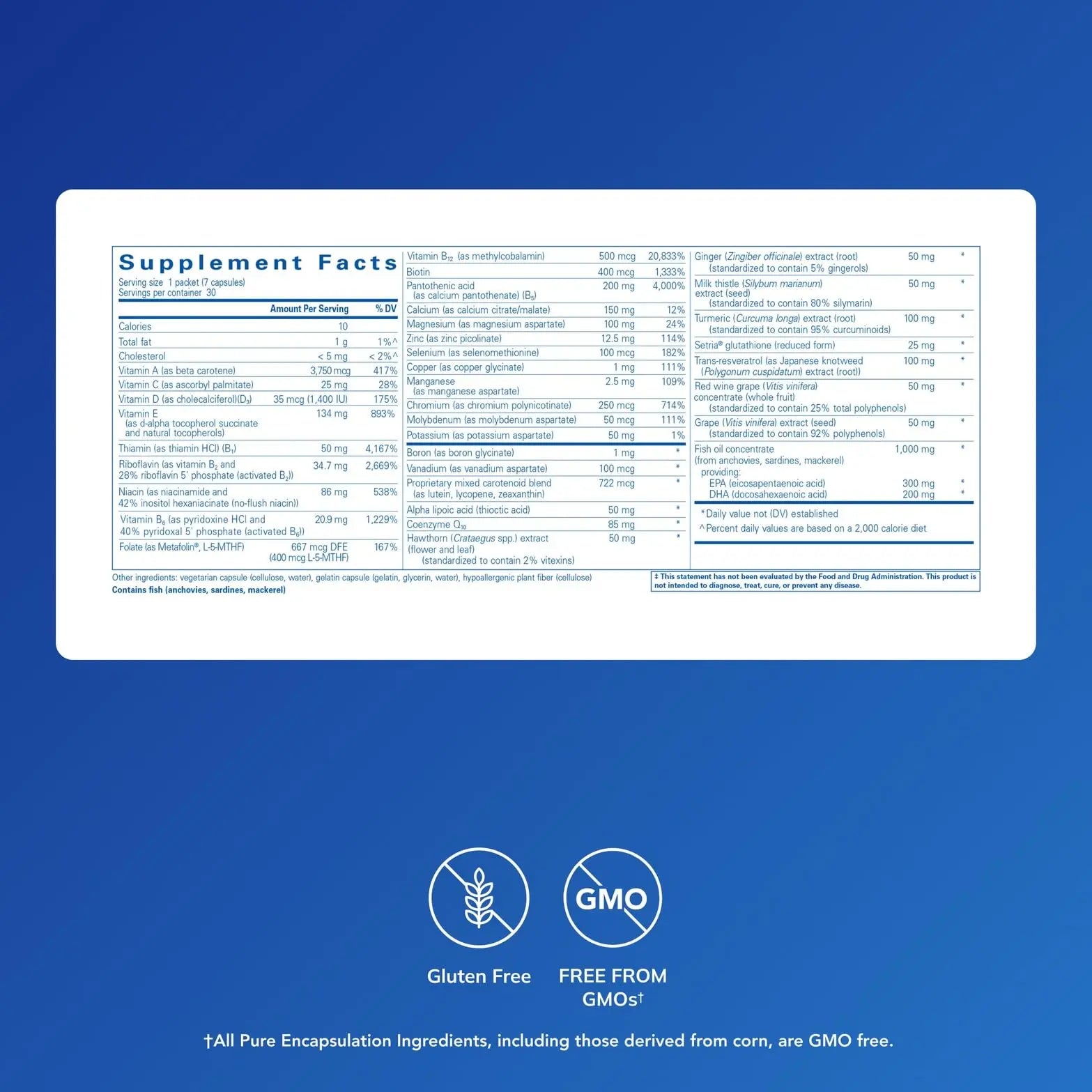 Pure Encapsulations Ultra Pure Pack - Daily Comprehensive Multivitamins - Supports Well-Being* - with Coenzyme Q10, Vitamin C & More Pure Encapsulations Au supplements