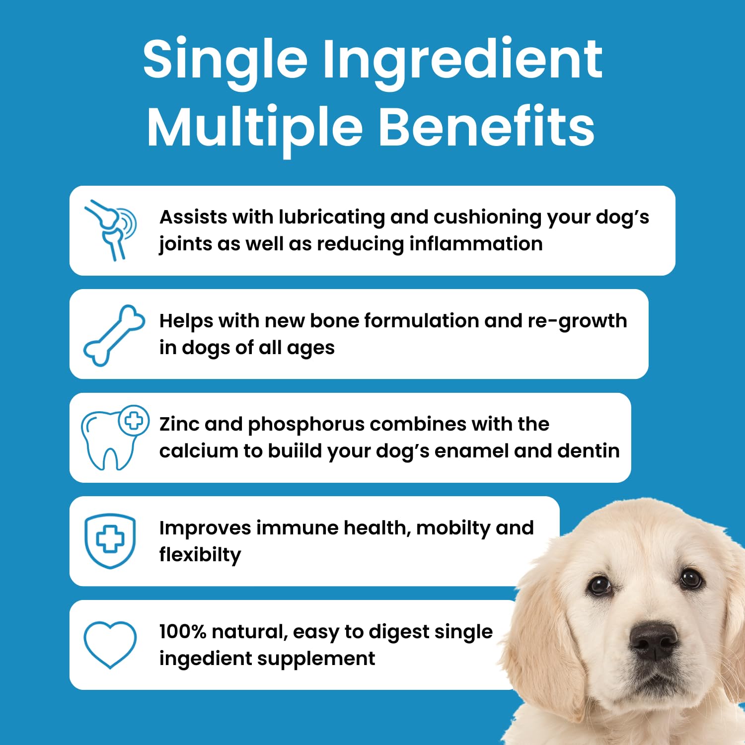Hofseth BioCare Brilliant Bone & Joint Supplement for Dogs - High Strength Calcium & Collagen Powder for Joint & Hip Support, Essential Supplement for Dog’s of All Ages - 10.6 Oz Hofseth BioCare Au supplements