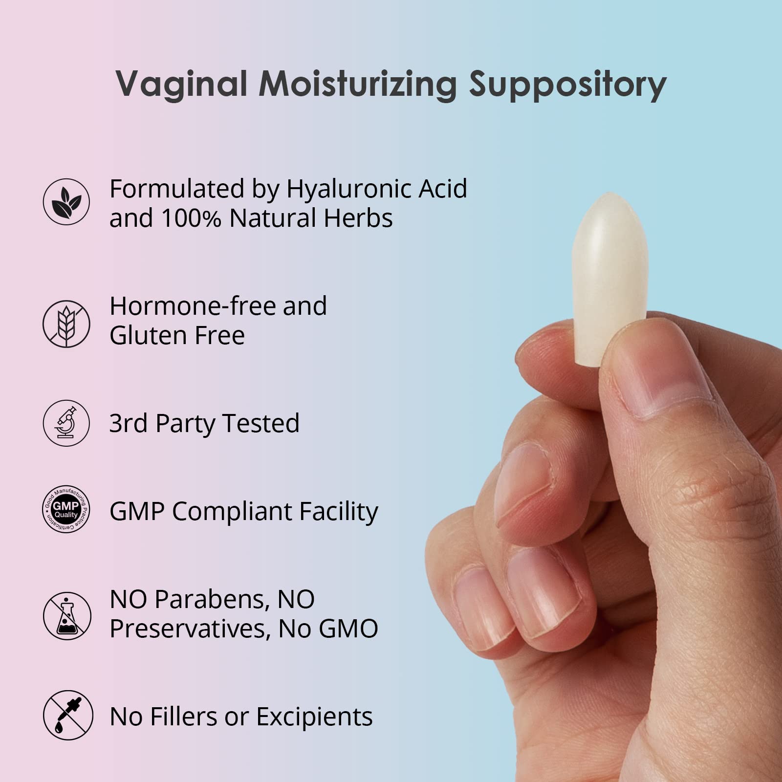 vetrue Intimate Moisturizer, Vaginal Suppository for Dryness & Discomfort, Feminine Long Lasting vetrue Au supplements