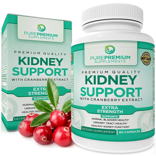 PurePremium Kidney Support Supplement with Cranberry Extract - Kidney Cleanse, Detox PurePremium SupplementsAU supplements