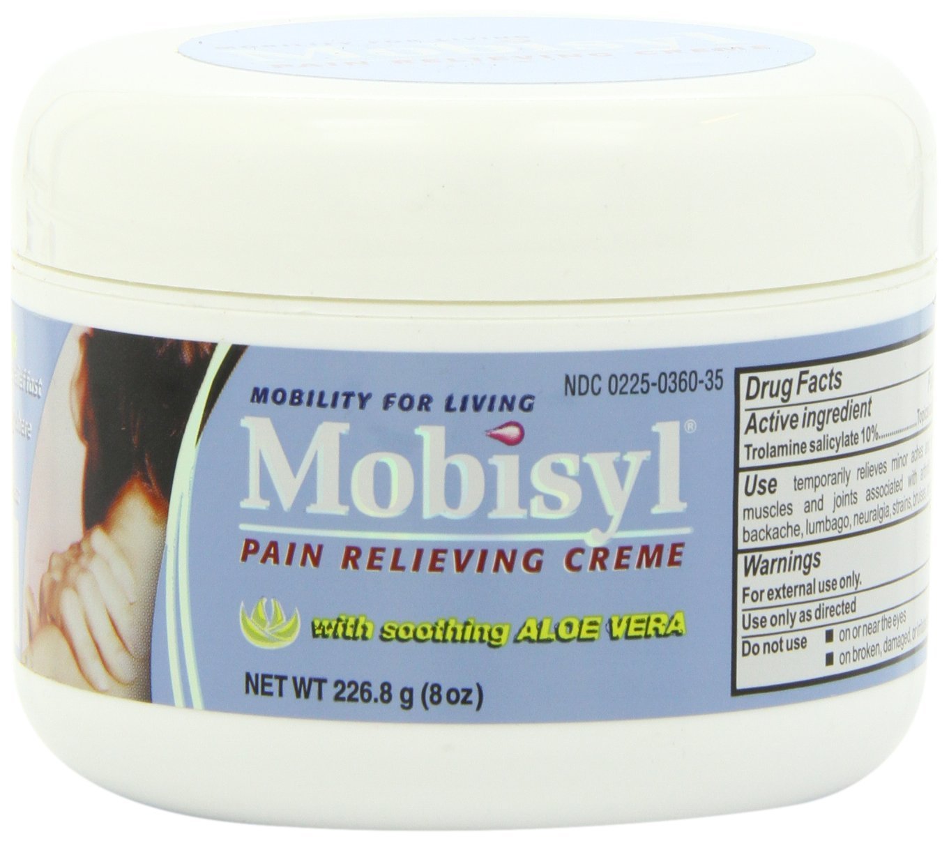 Mobisyl Pain Relieving Creme with Soothing Aloe Vera, 8 Ounce (Pack of 3) Mobisyl Au supplements