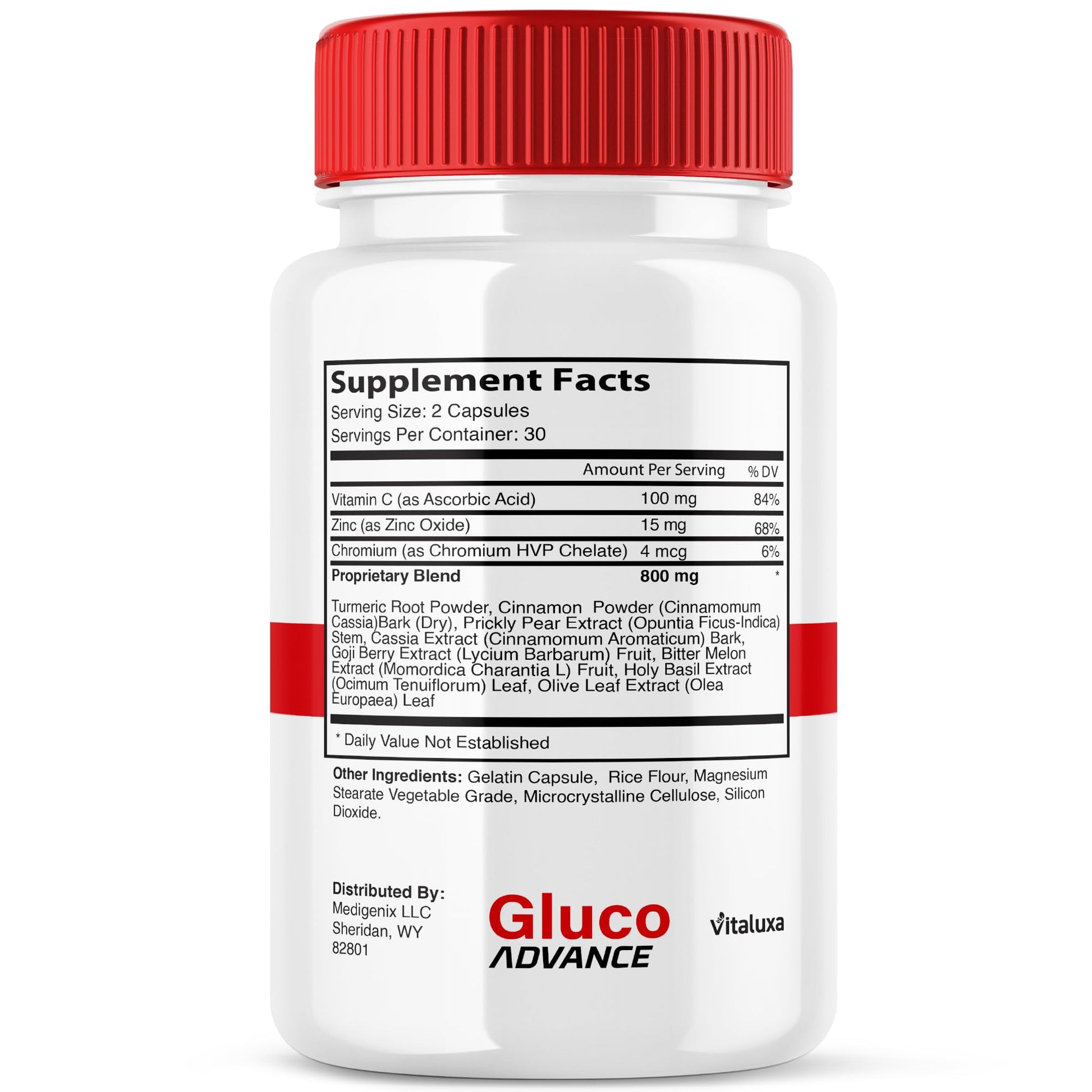 Gluco Advance Capsules, Gluco Advanced Blood Support Supplement GlucoAdvance Pills for Joints, GlucoseAdvance Premium Blend Flow Balance All Natural Formula Overall Health Wellness (60 Capsules) Vitaluxa Au supplements